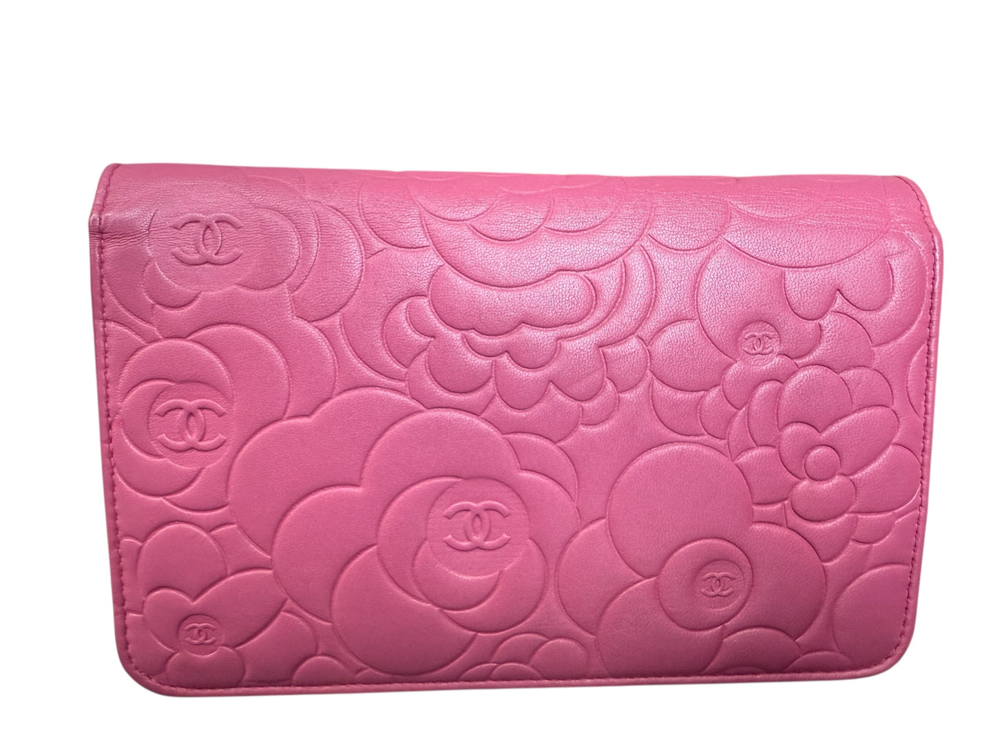 Chanel Camellia Wallet On Chain (WOC) Pink
