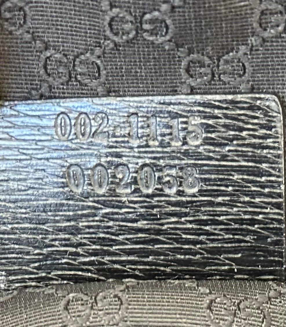 Gucci Front Angle Zipper Black Leather Shoulder Bag