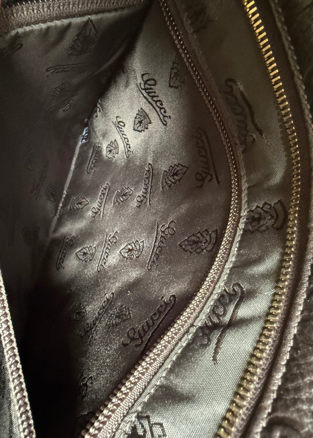 Gucci Brown Leather Crossbody Bag