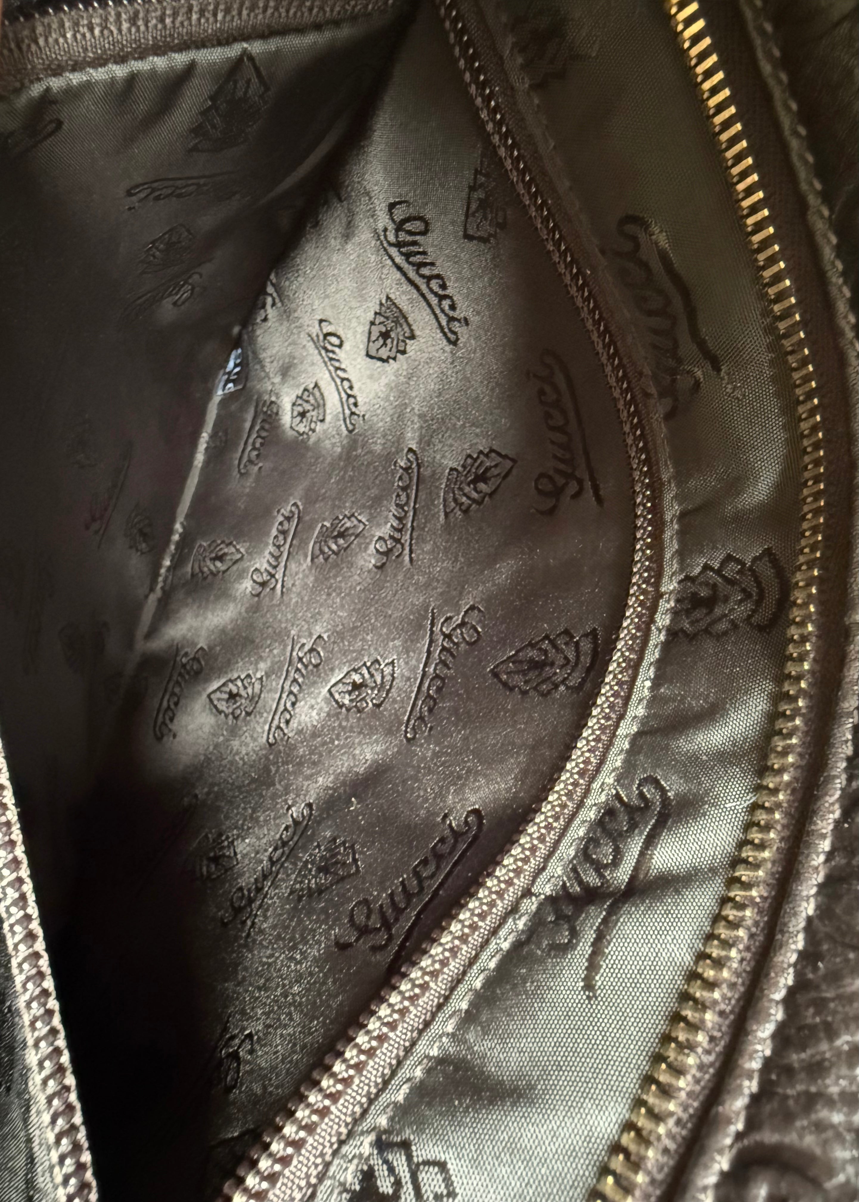 Gucci Brown Leather Crossbody Bag