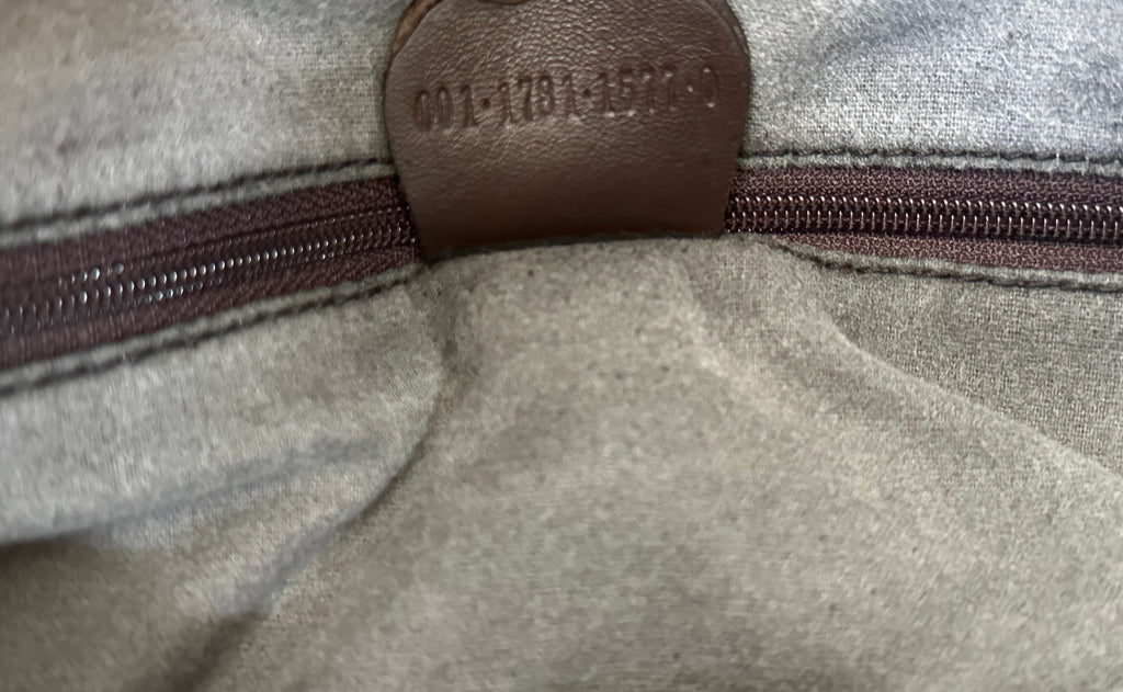 Gucci Bamboo Handle Large Leather Bag With Strap