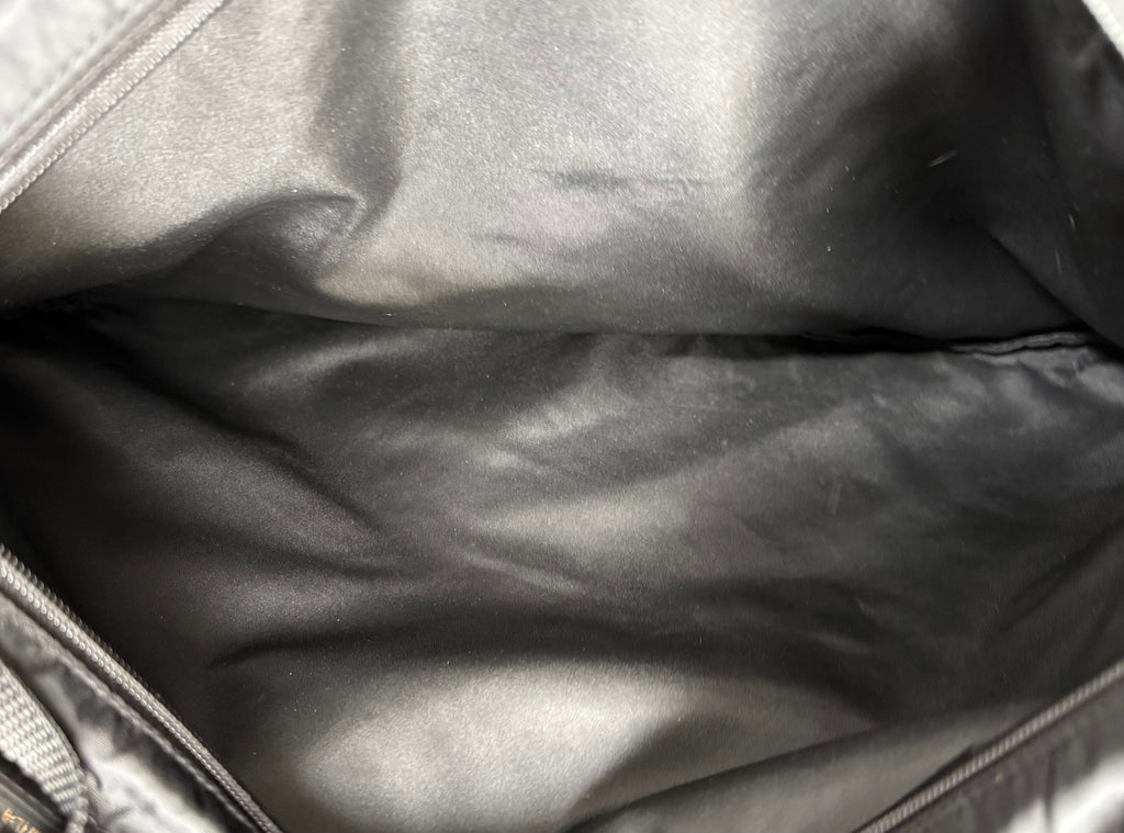 Prada Nylon Shoulder Tote Bag Black