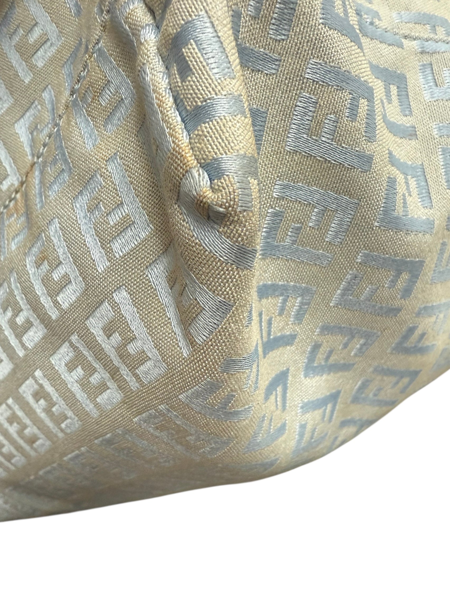 Fendi Blue Zucchino Tote Bag