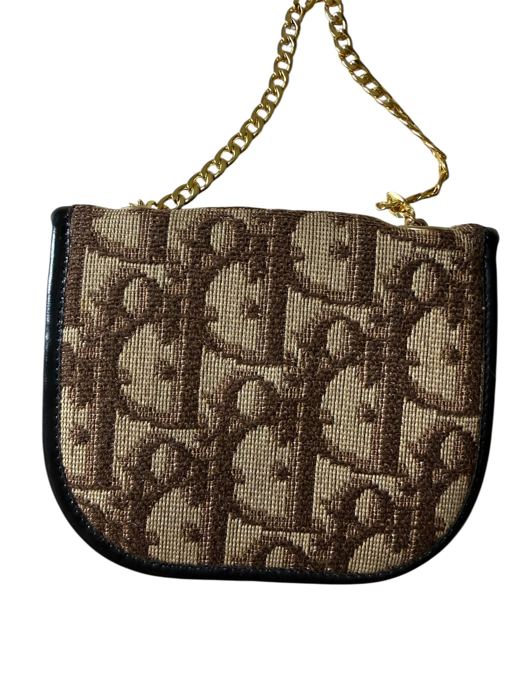 Christian Dior Oblique Canvas Coin Pouch Trotter (turned into mini crossbody)