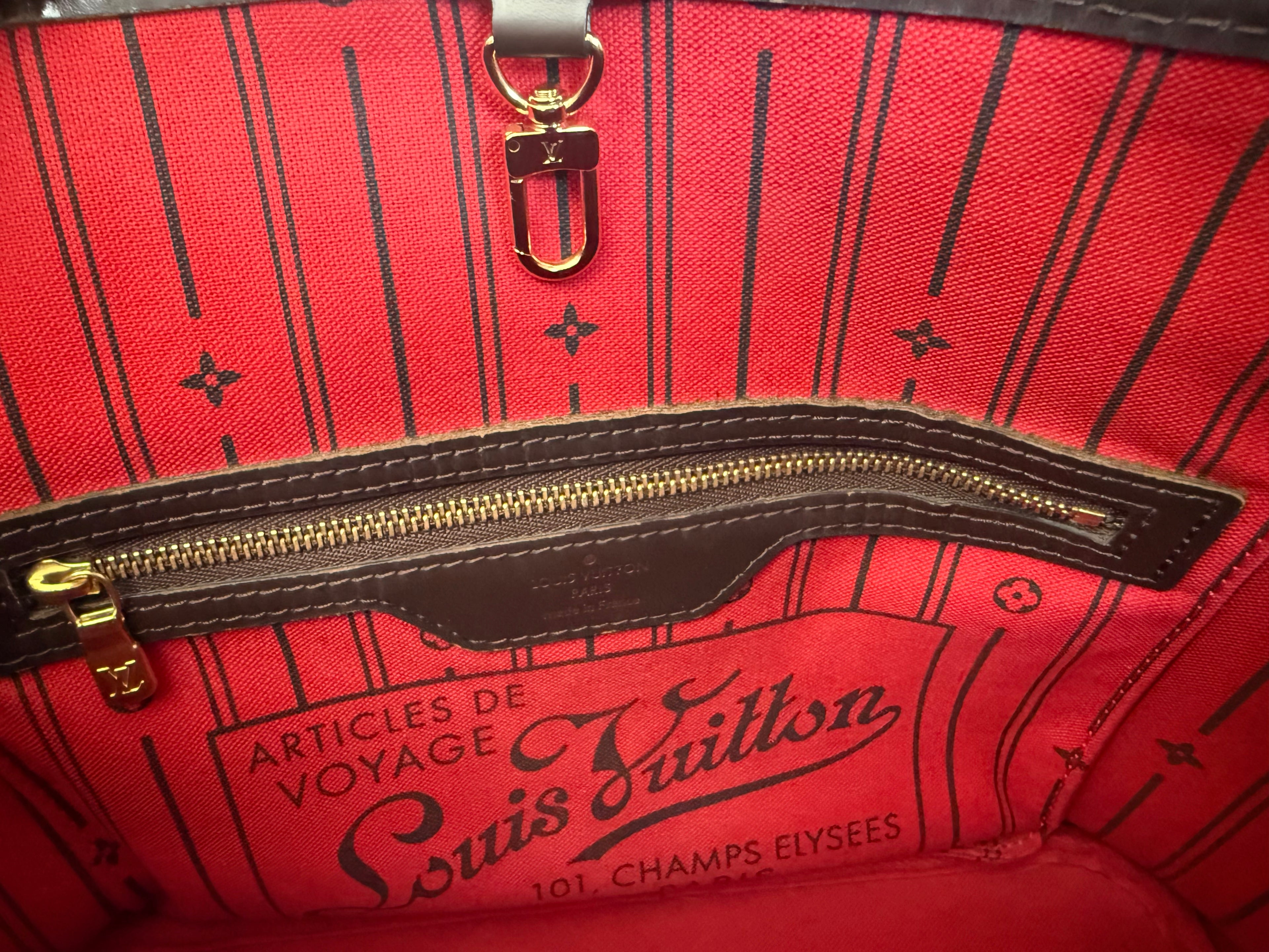 Louis Vuitton Damier Neverfull PM Brown