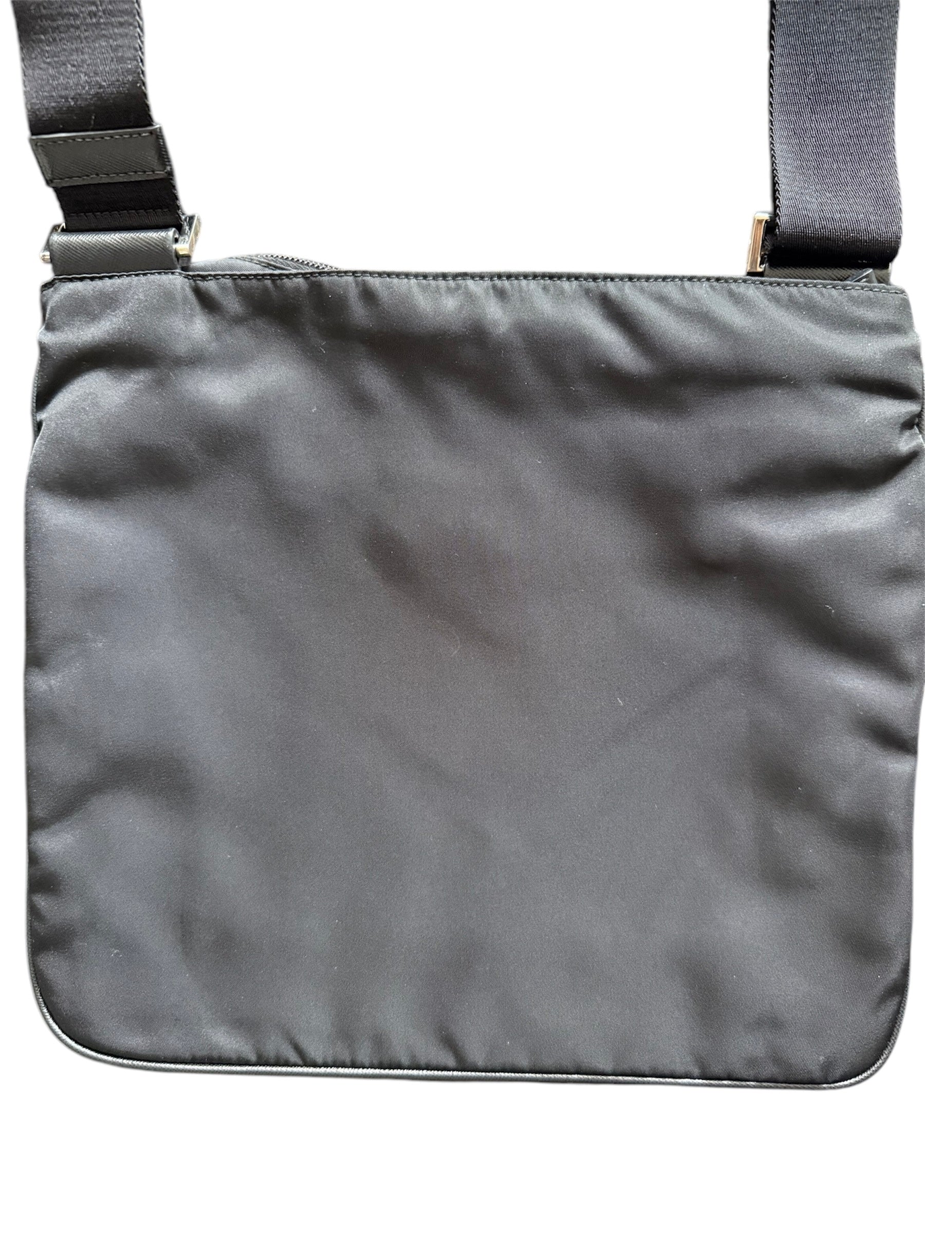 Prada Tessuto Nylon Crossbody Bag Black