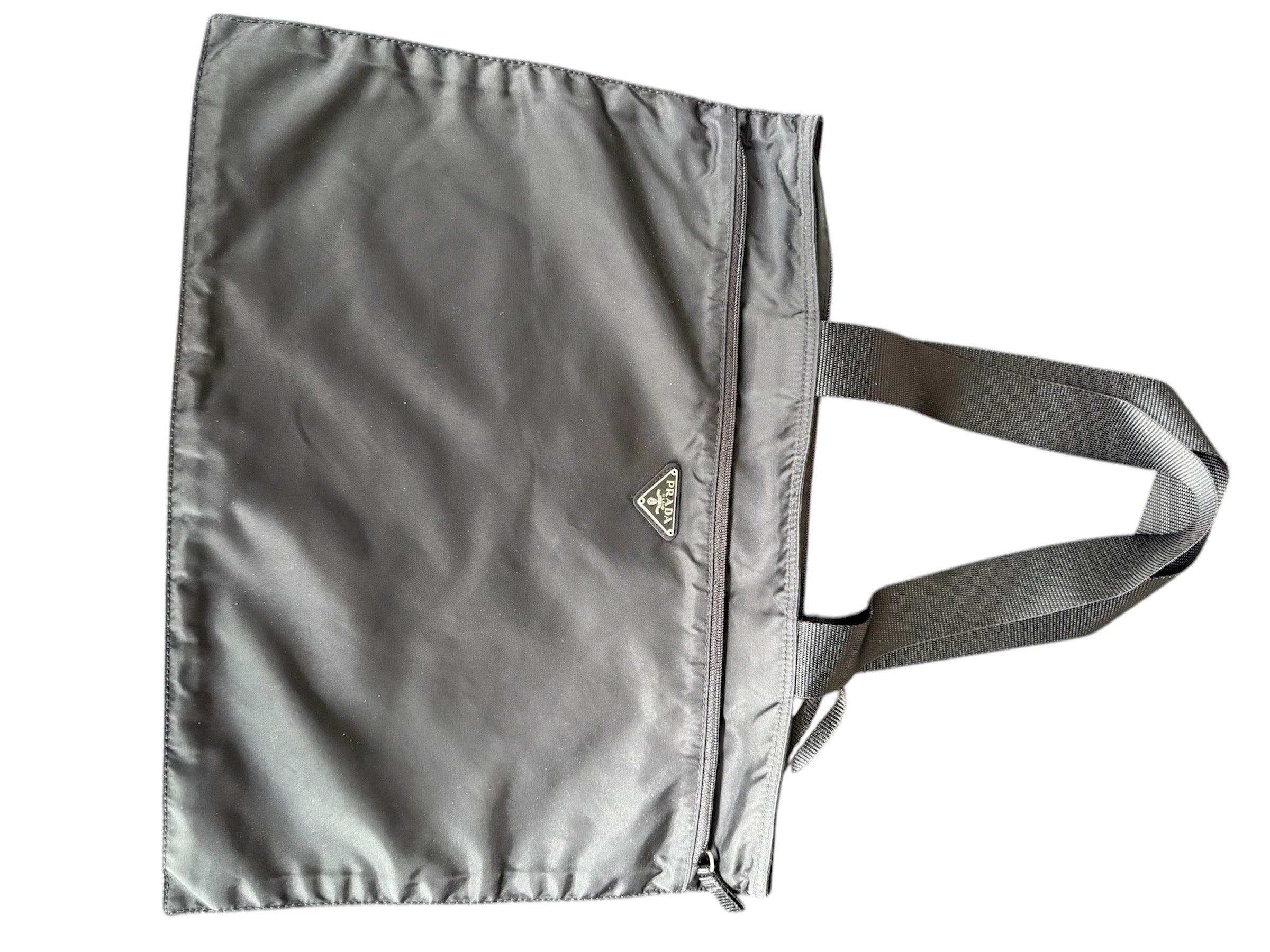 Prada Nylon Shoulder Tote Bag Black