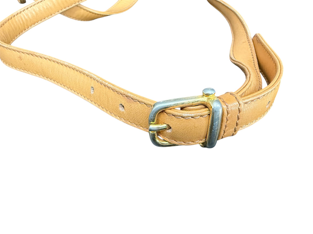 Celine Vintage Brown Leather Crossbody Bag