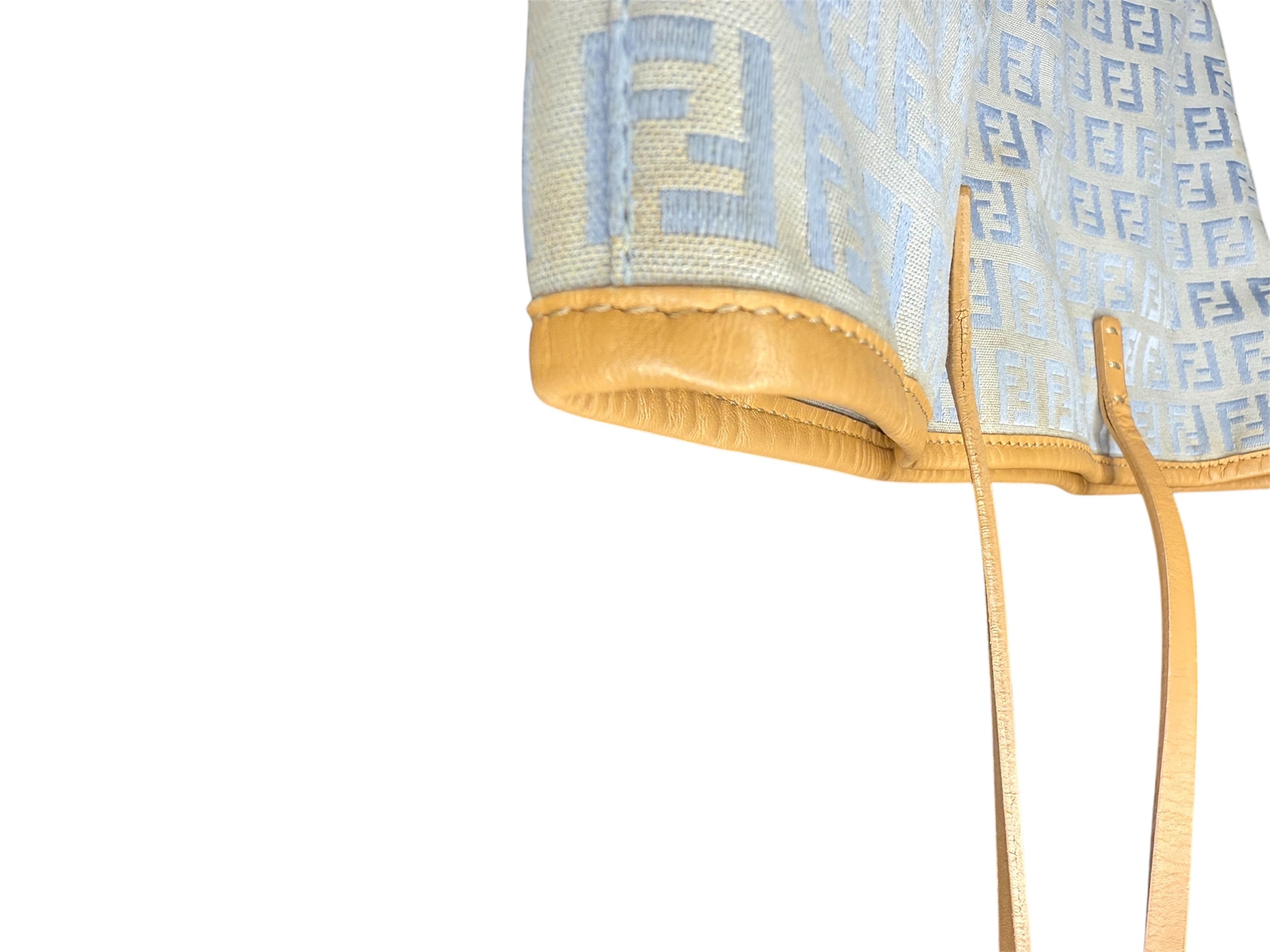 Fendi Blue Zucchino Tote Bag