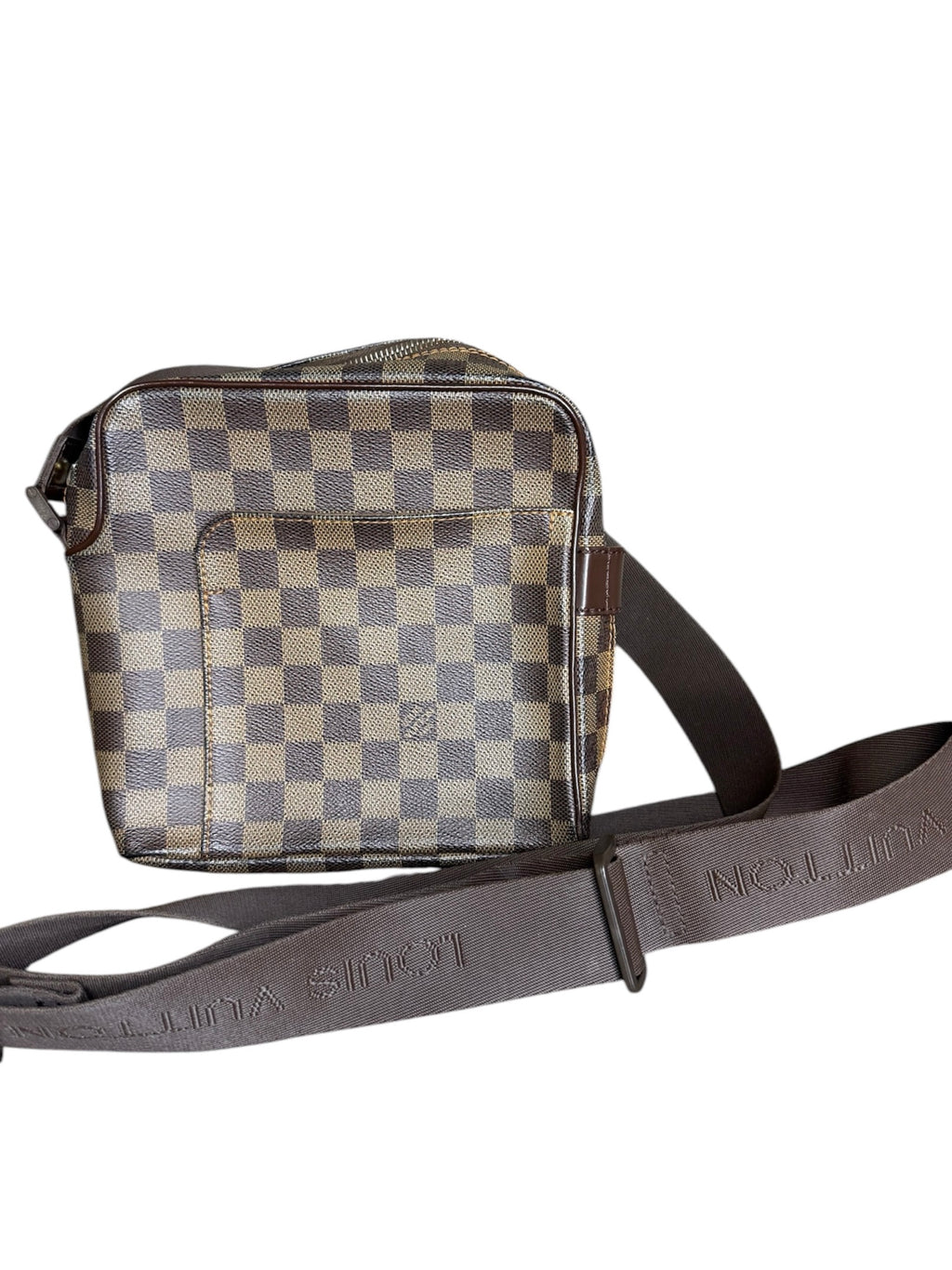 Louis Vuitton Damier Olav PM Crossbody Bag Brown