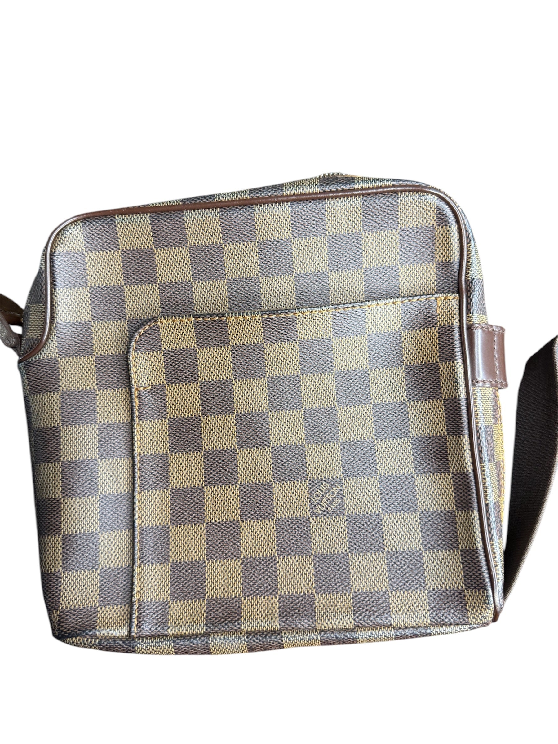 Louis Vuitton Damier Olav PM Crossbody Bag Brown
