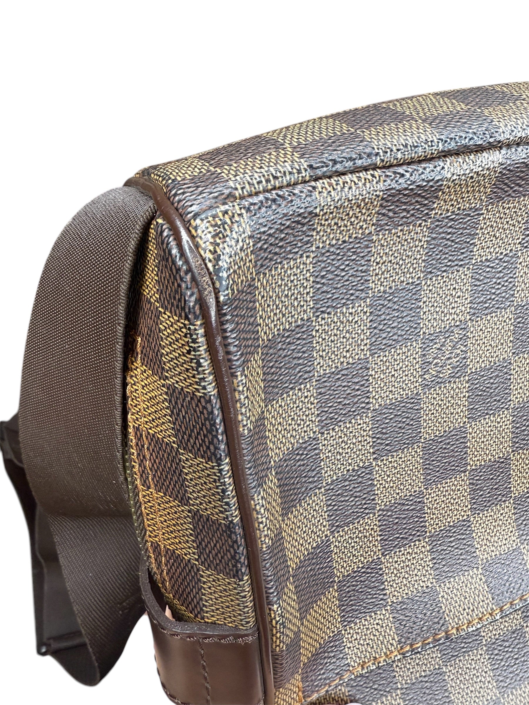 Louis Vuitton Damier Olav PM Crossbody Bag Brown