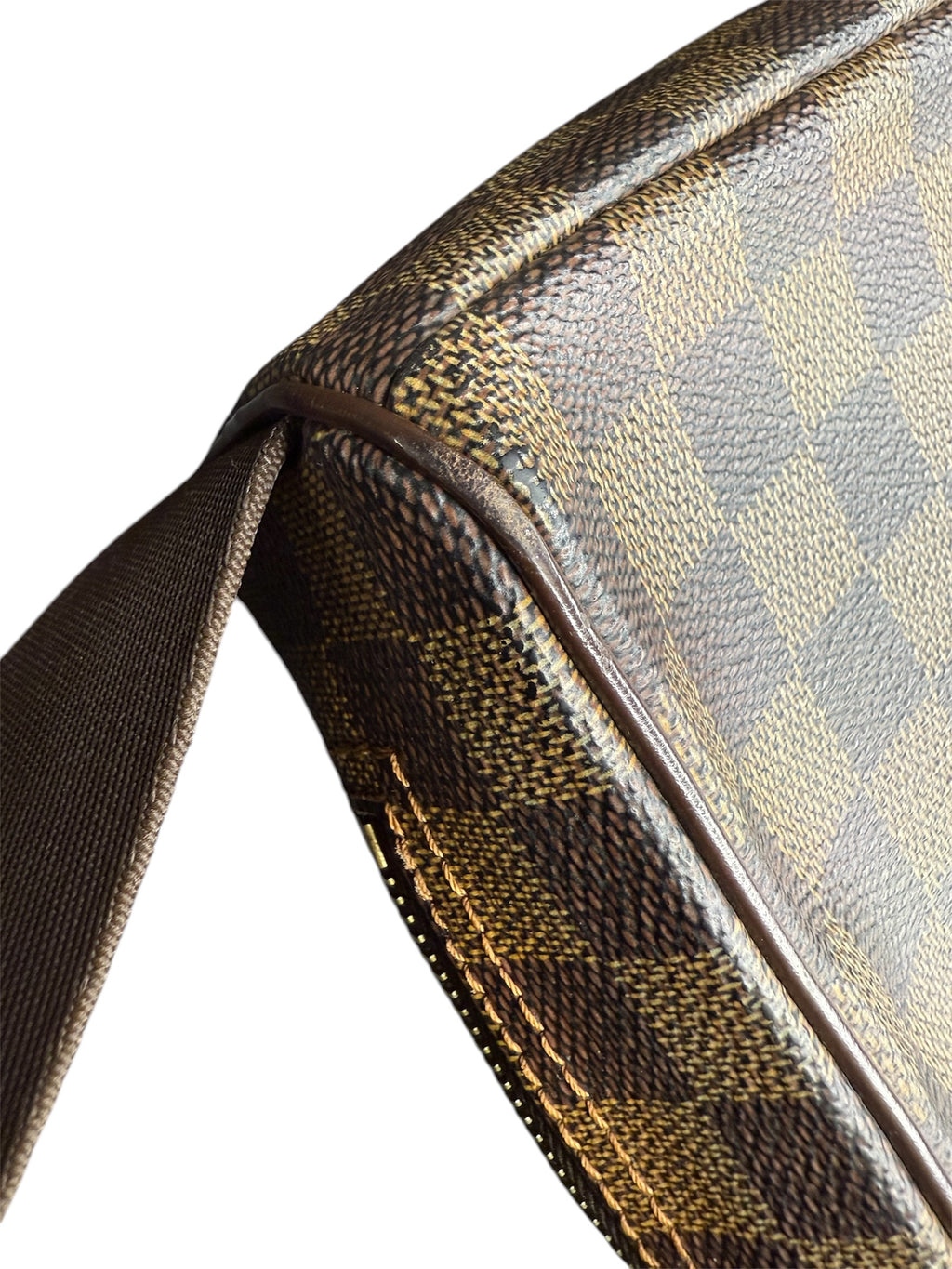 Louis Vuitton Damier Olav PM Crossbody Bag Brown