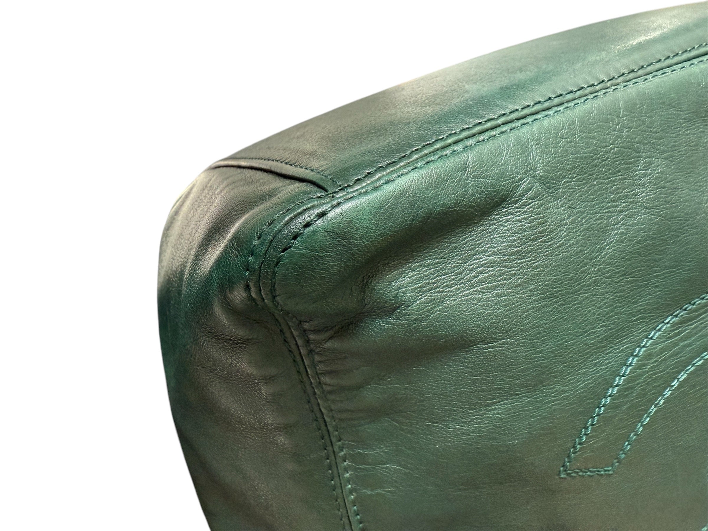 Chanel COCO Mark Lambskin Leather Tassel Fringe Shoulder Bag Green