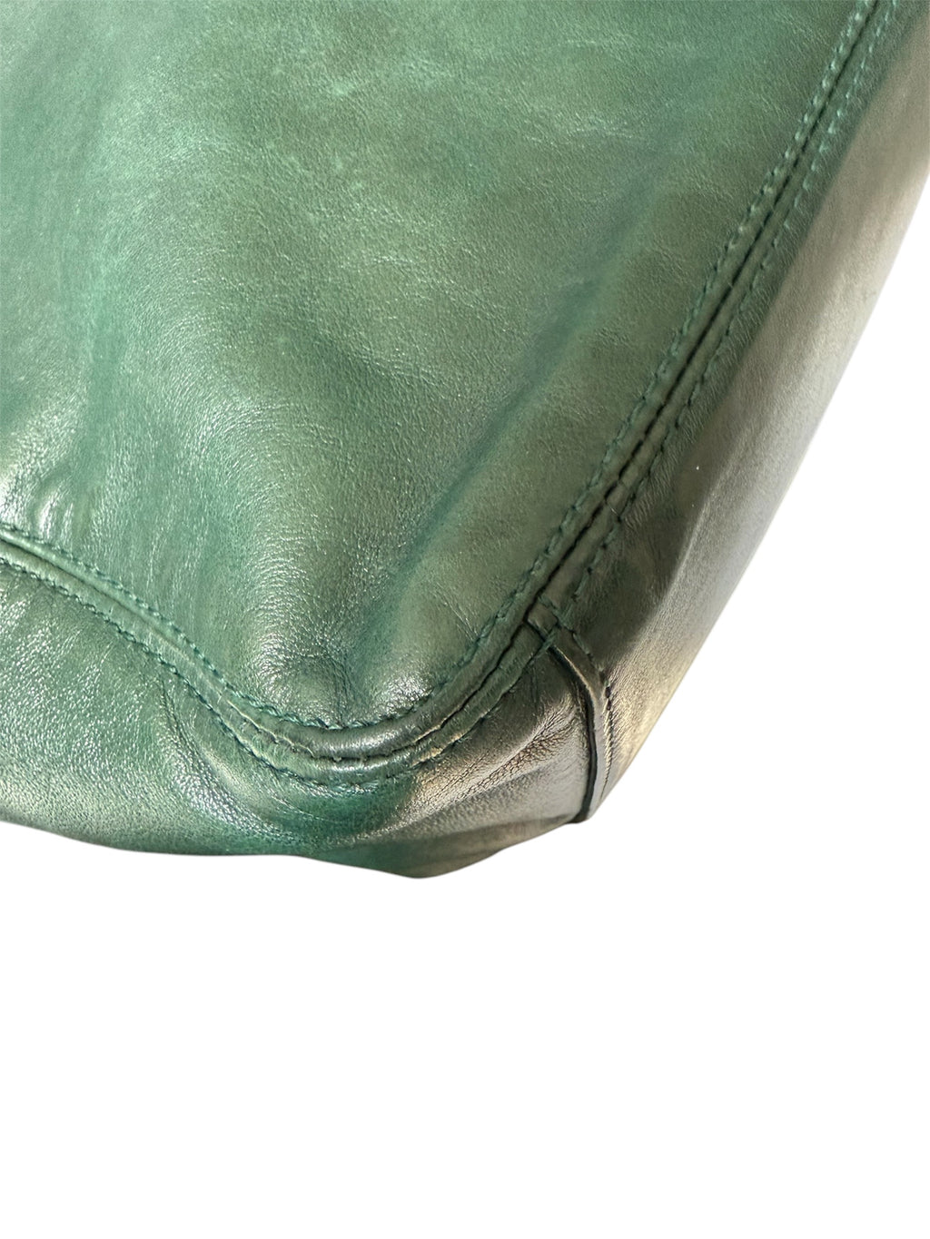 Chanel COCO Mark Lambskin Leather Tassel Fringe Shoulder Bag Green