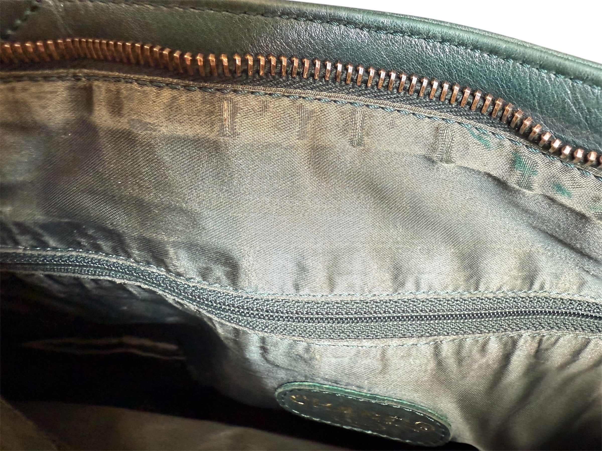 Chanel COCO Mark Lambskin Leather Tassel Fringe Shoulder Bag Green