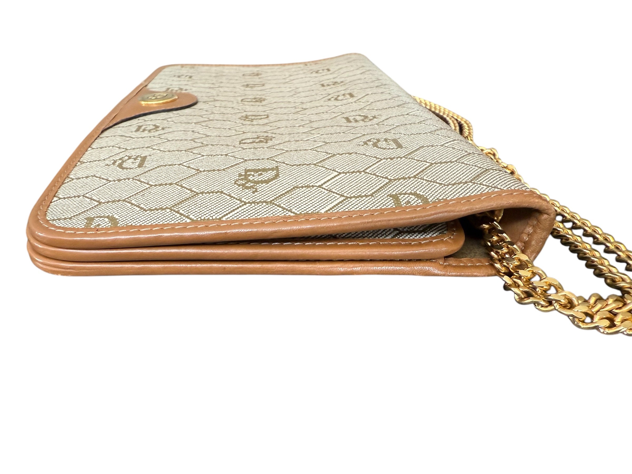 Christian Dior Honeycomb PVC Chain Shoulder Bag