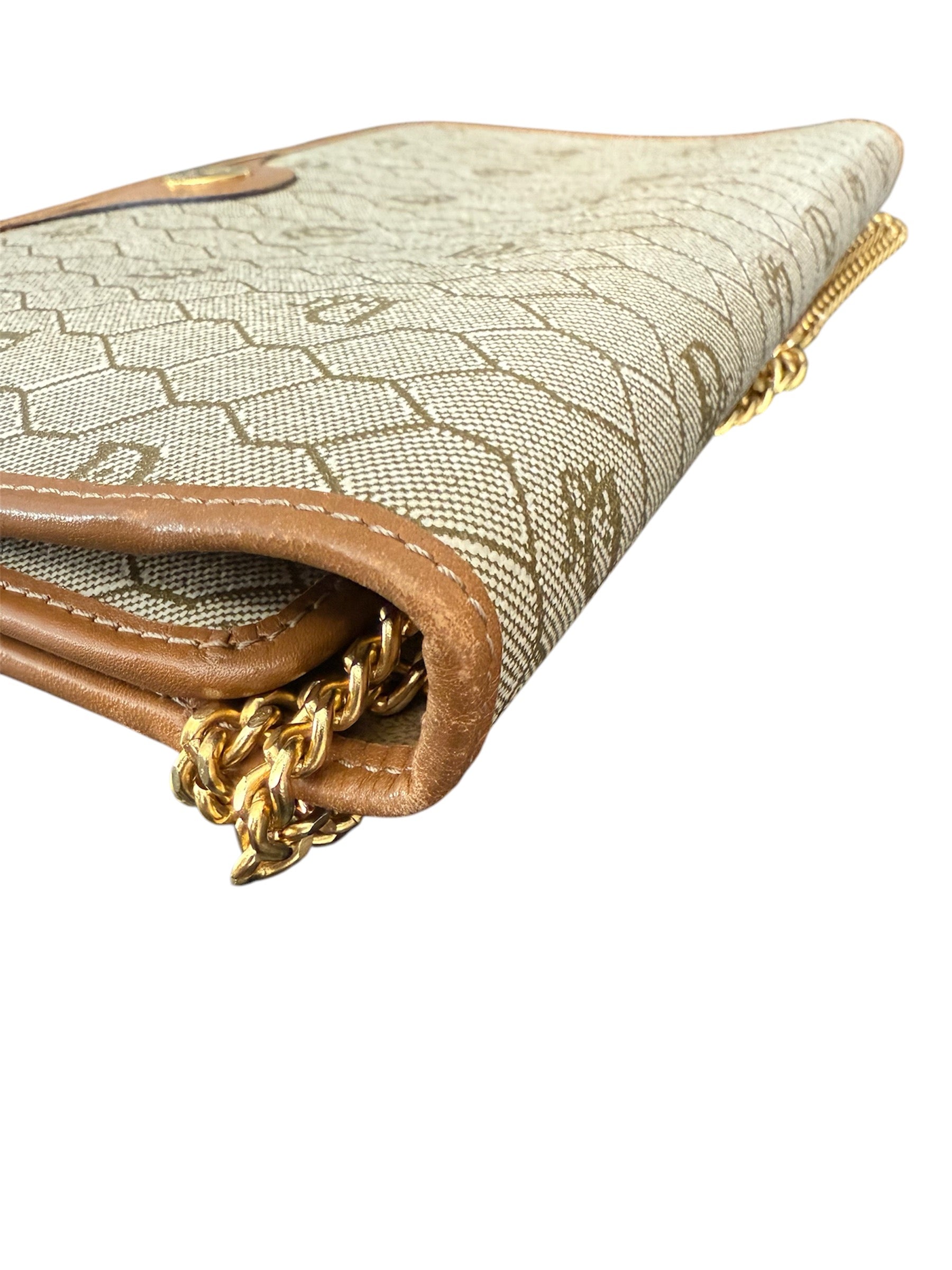 Christian Dior Honeycomb PVC Chain Shoulder Bag