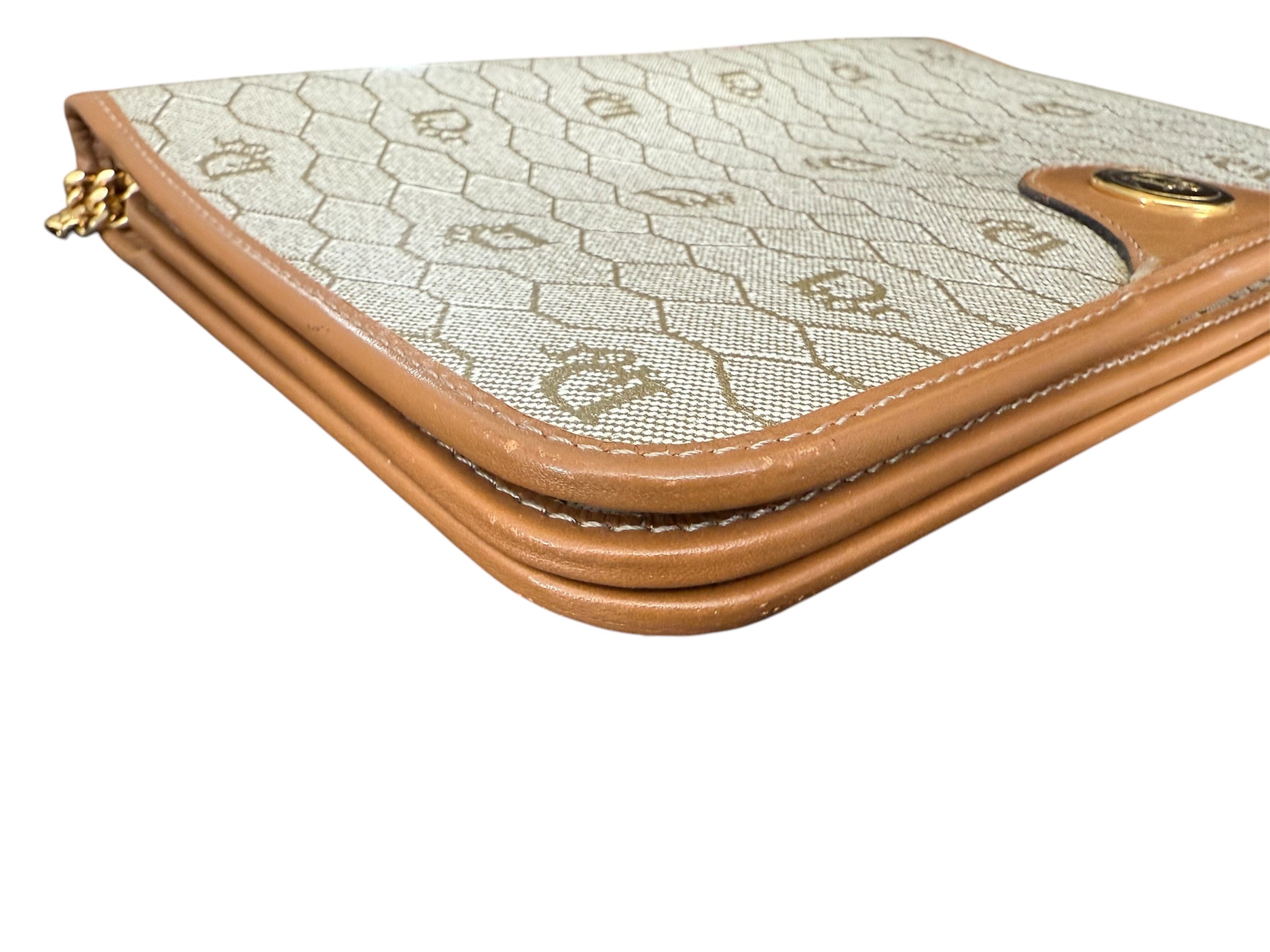 Christian Dior Honeycomb PVC Chain Shoulder Bag