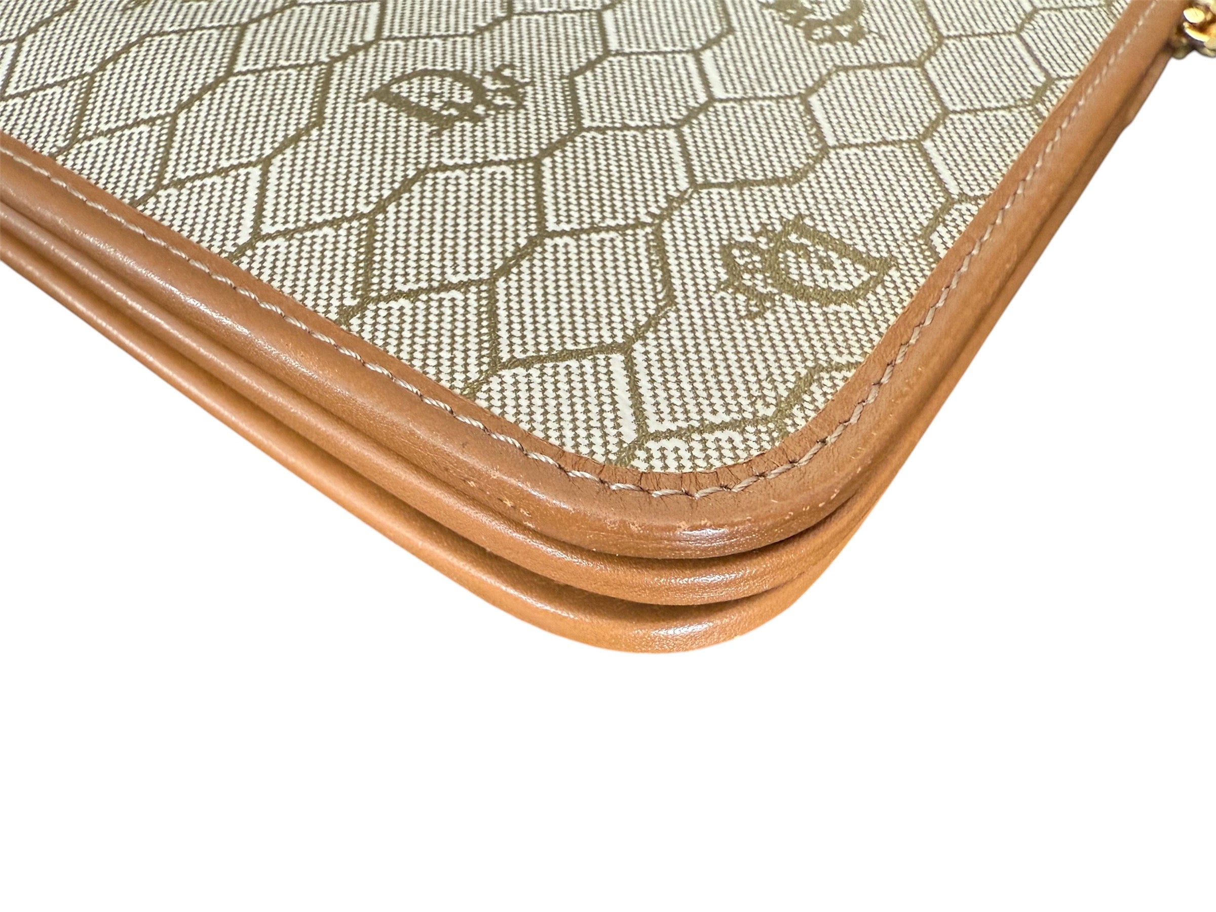 Christian Dior Honeycomb PVC Chain Shoulder Bag