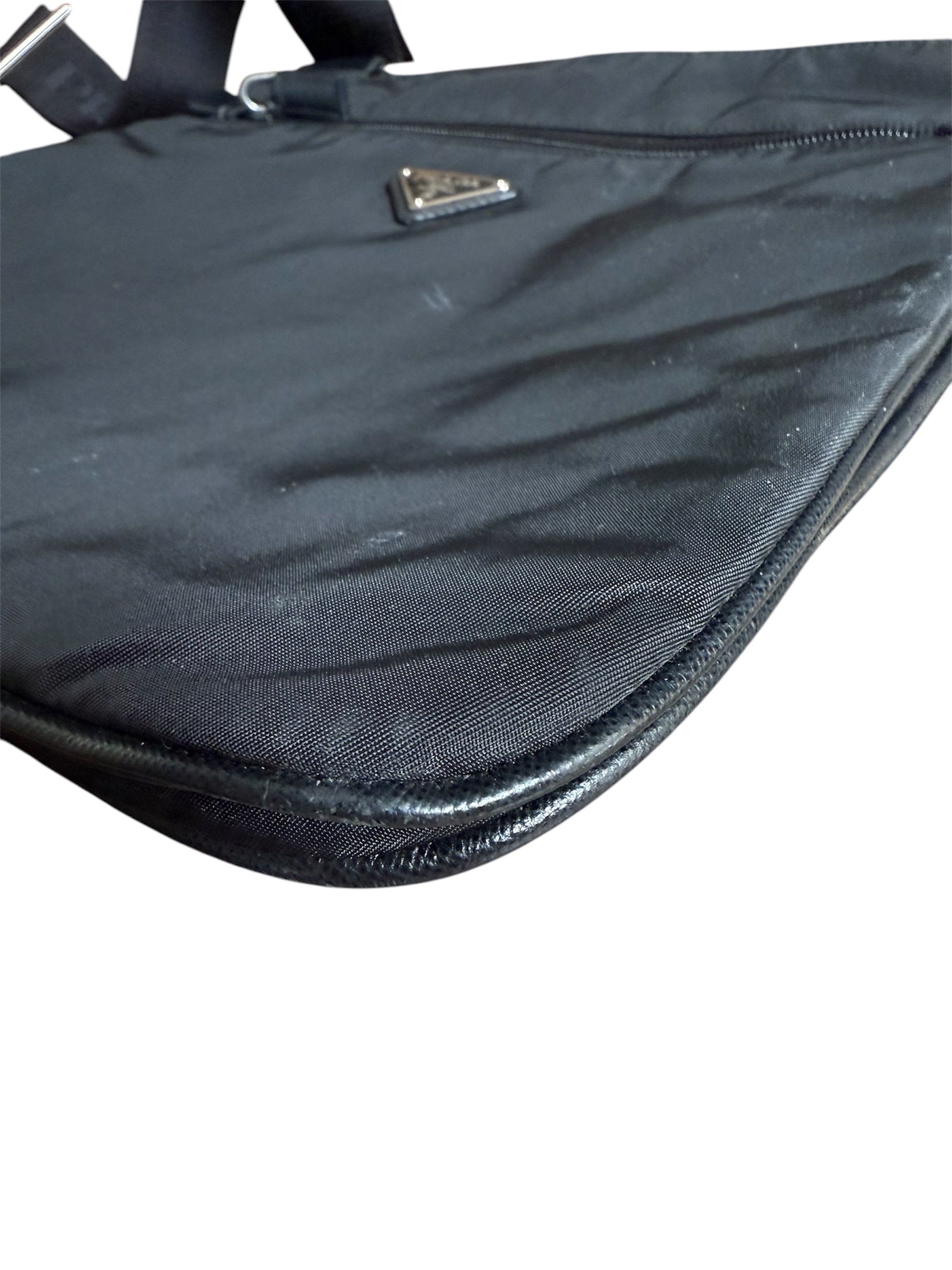 Prada Tessuto Nylon Crossbody Bag Black