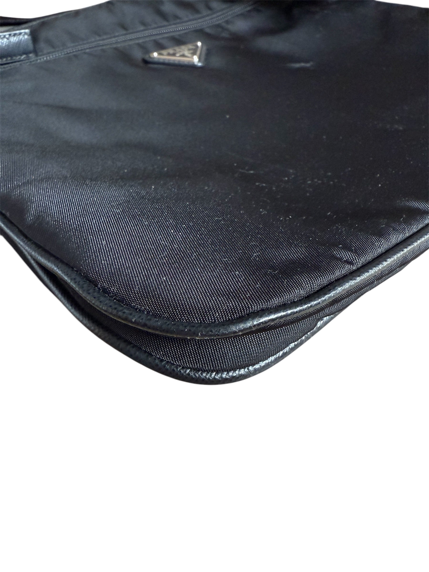 Prada Tessuto Nylon Crossbody Bag Black