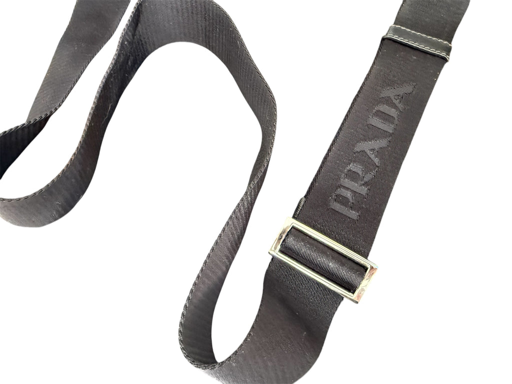Prada Tessuto Nylon Crossbody Bag Black