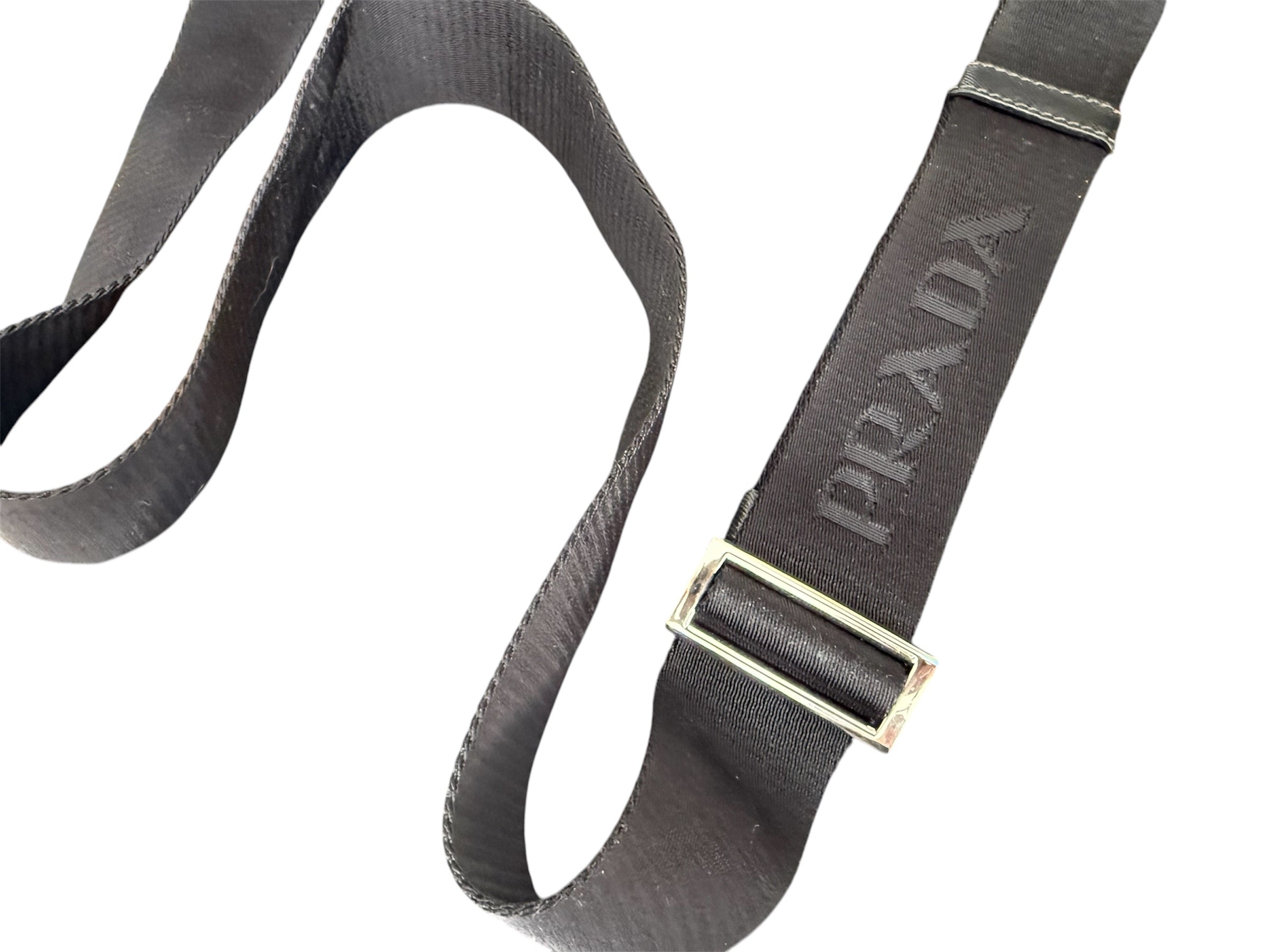 Prada Tessuto Nylon Crossbody Bag Black