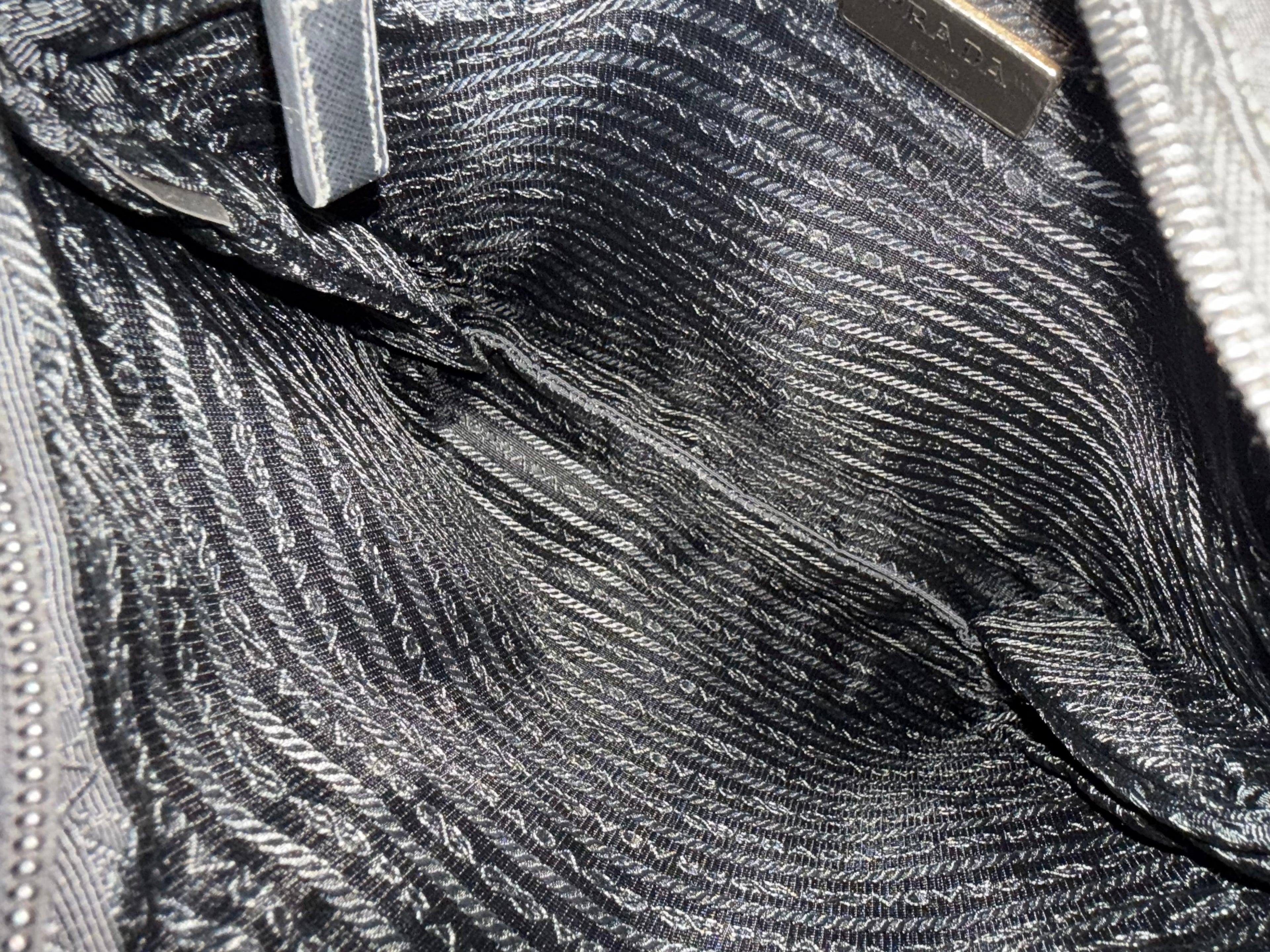 Prada Tessuto Nylon Crossbody Bag Black