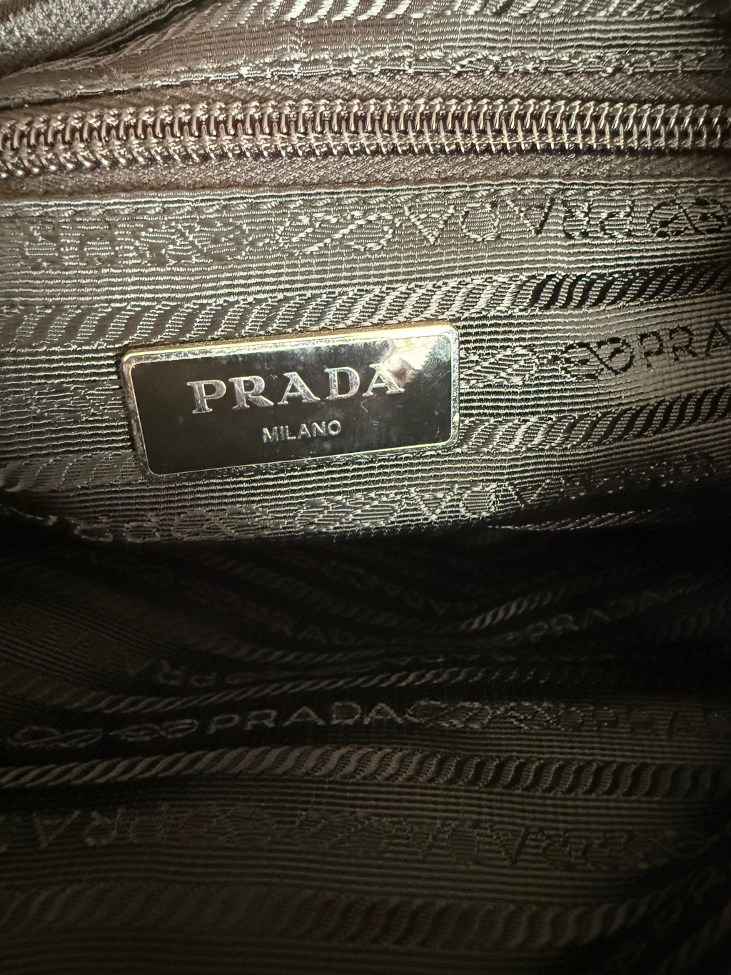 Prada Tessuto Nylon Crossbody Bag Black