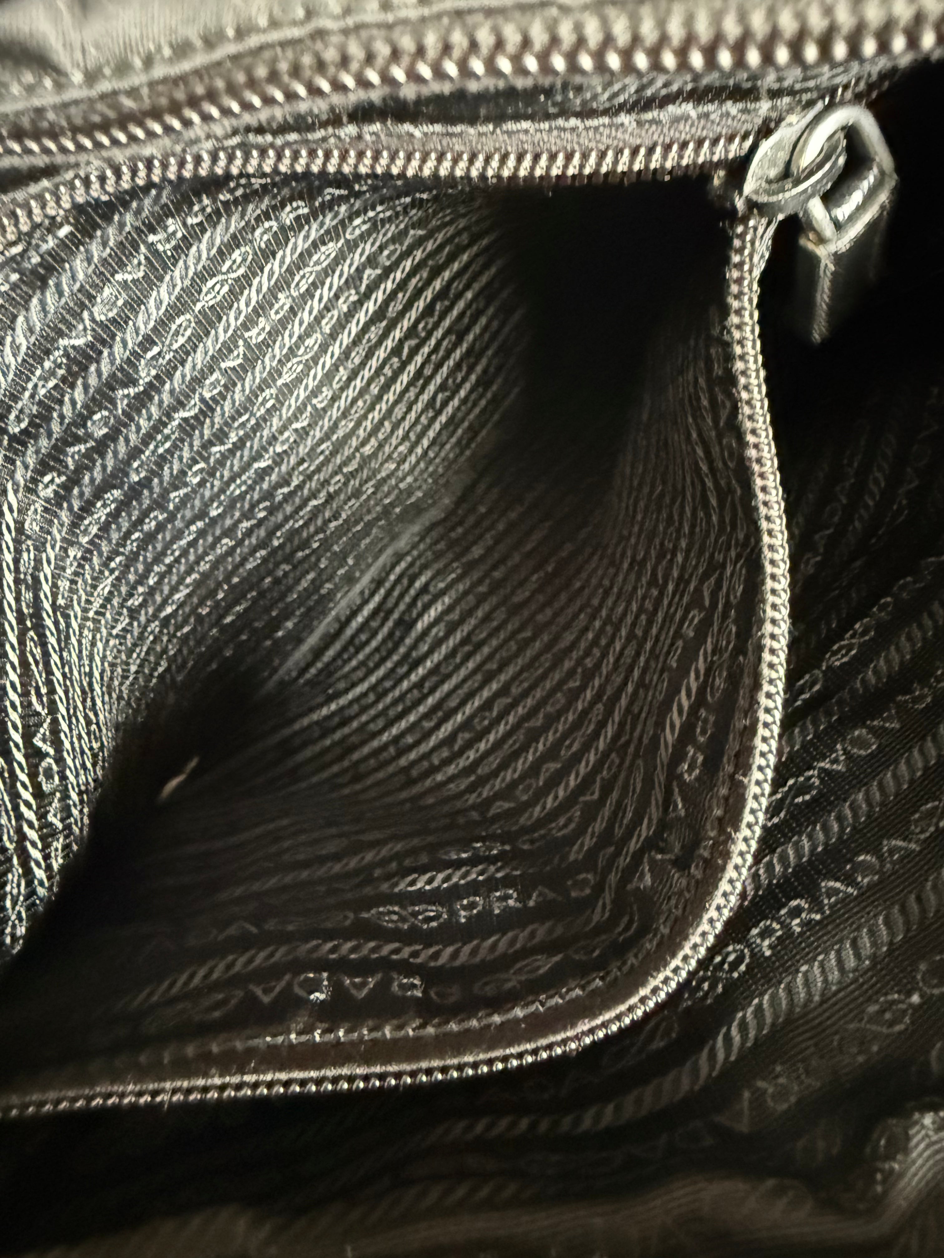 Prada Tessuto Nylon Crossbody Bag Black