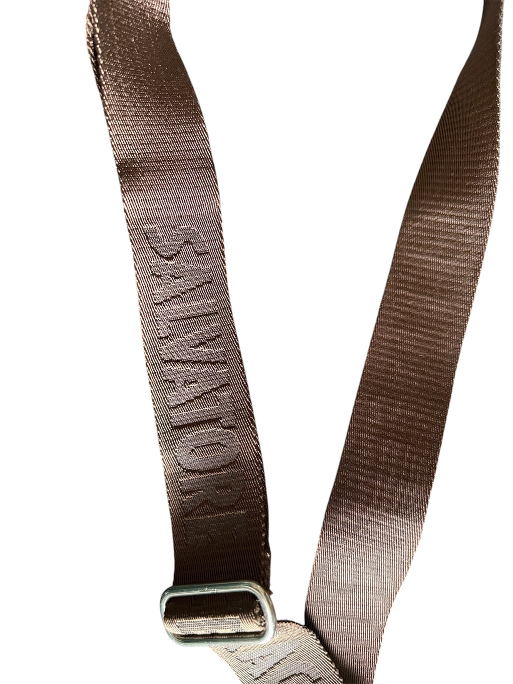 Salvatore Ferragamo PVC Crossbody Bag Brown