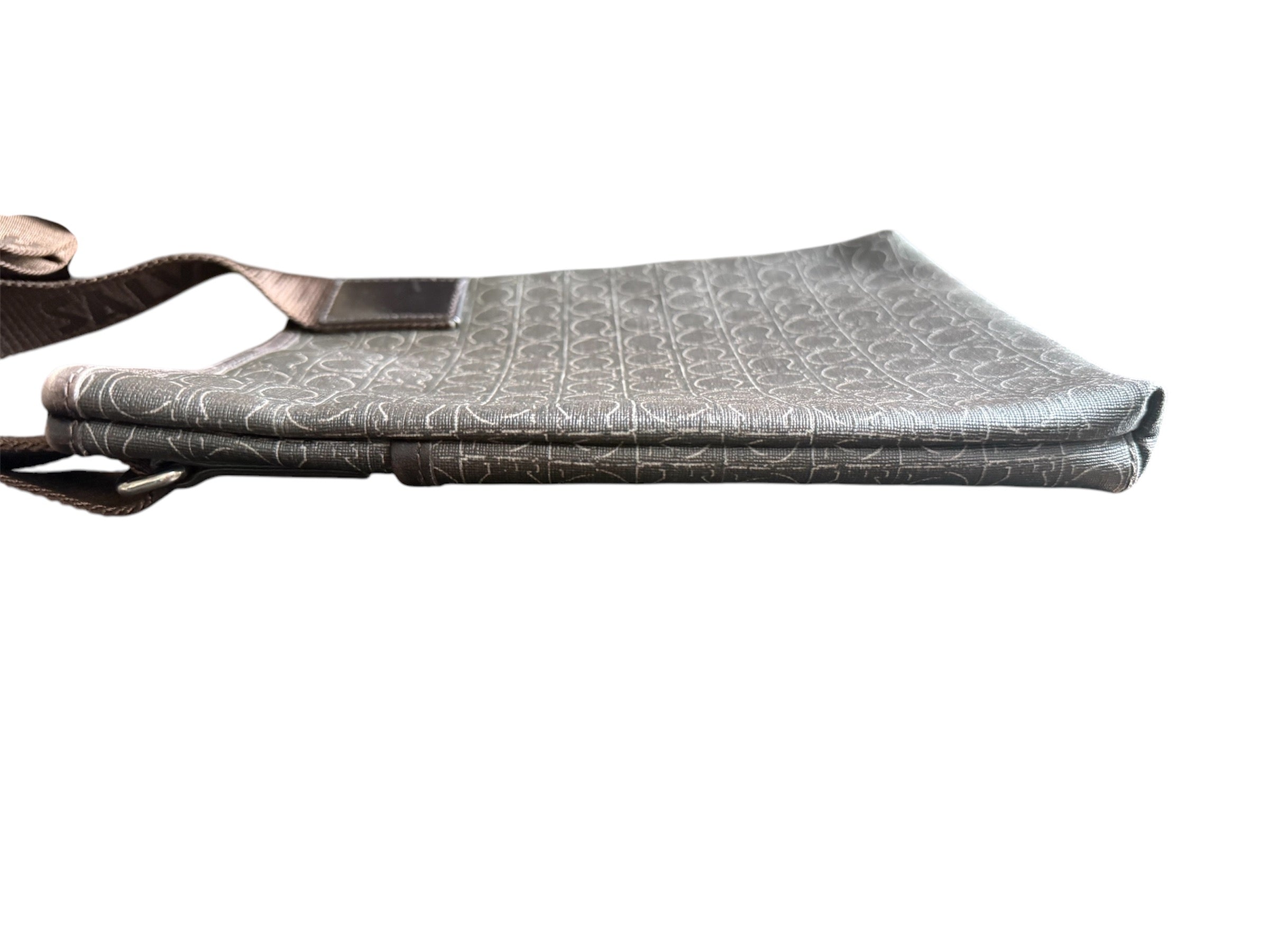 Salvatore Ferragamo PVC Crossbody Bag Brown