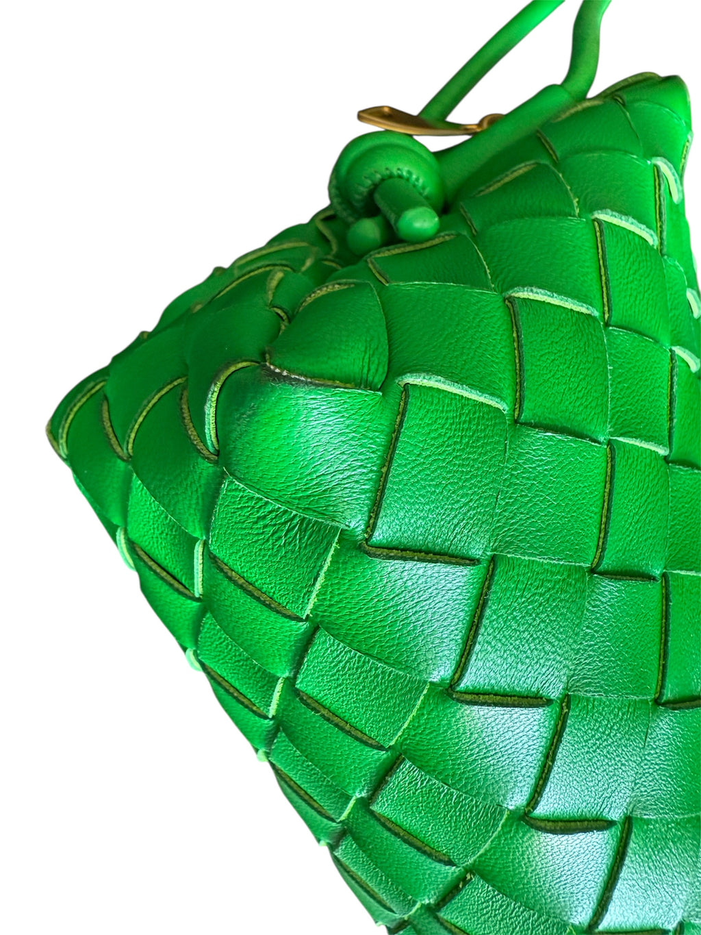 Bottega Veneta Mini Intrecciato Leather Cross-body Bag Green
