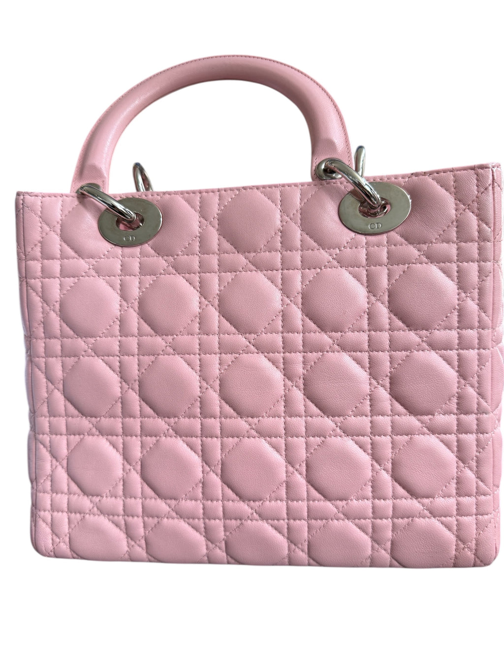 Christian Dior Cannage Lady Lambskin Leather With Shoulder Strap