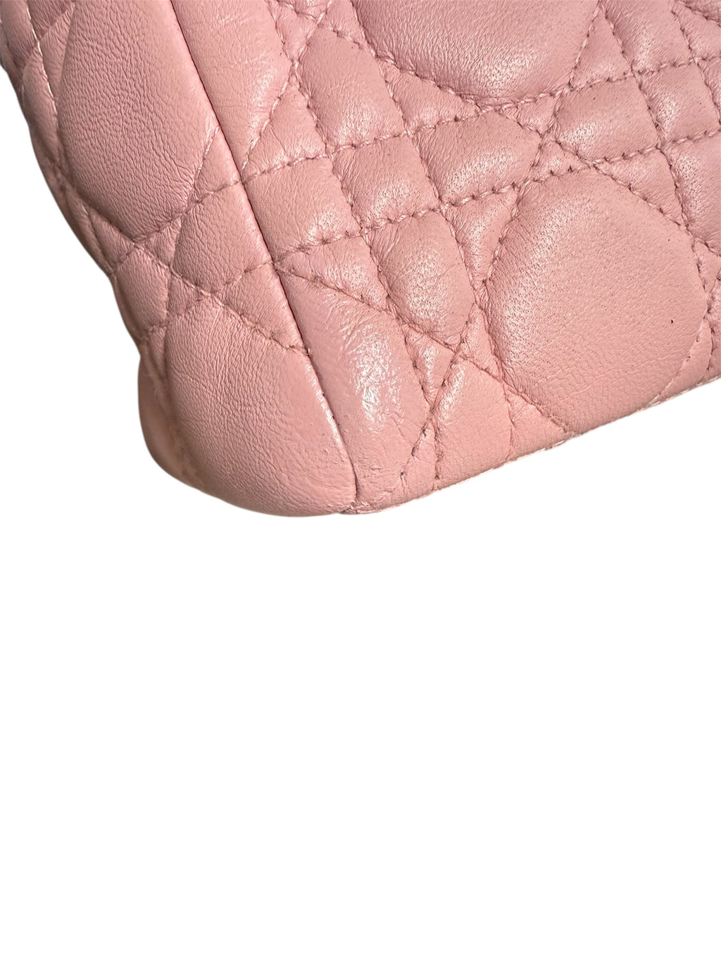 Christian Dior Cannage Lady Lambskin Leather With Shoulder Strap