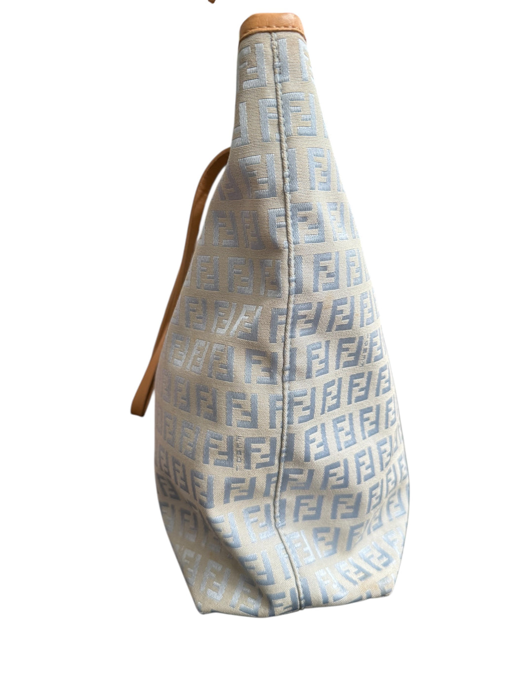 Fendi Blue Zucchino Tote Bag