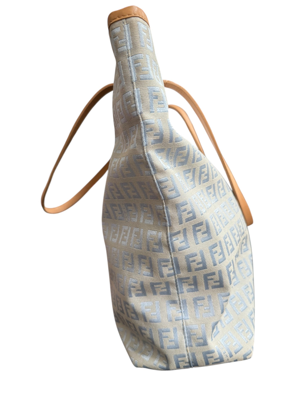 Fendi Blue Zucchino Tote Bag