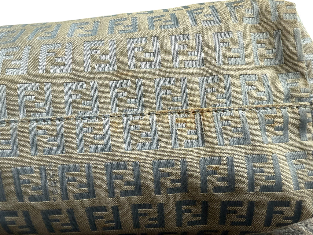 Fendi Blue Zucchino Tote Bag