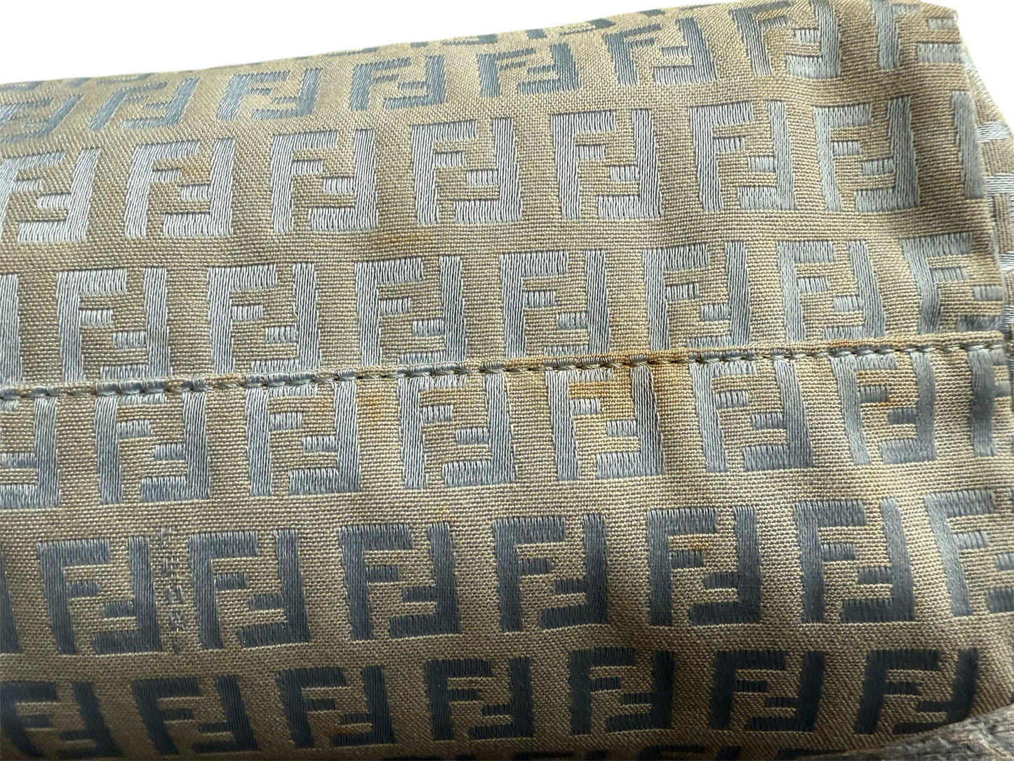 Fendi Blue Zucchino Tote Bag