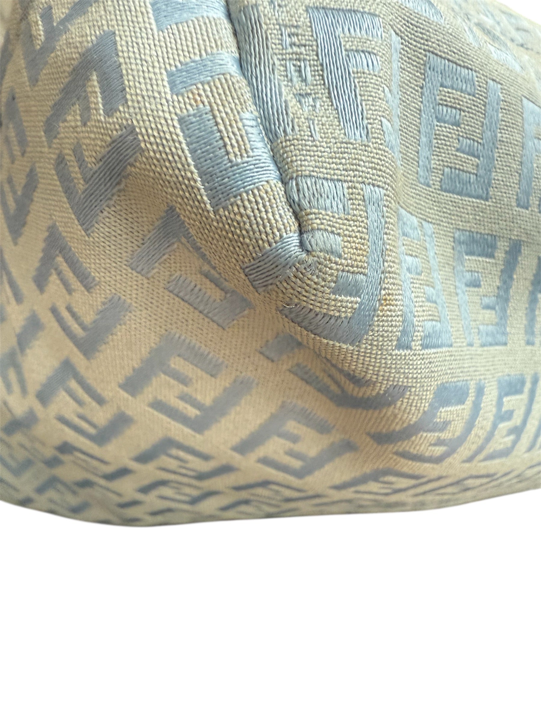 Fendi Blue Zucchino Tote Bag