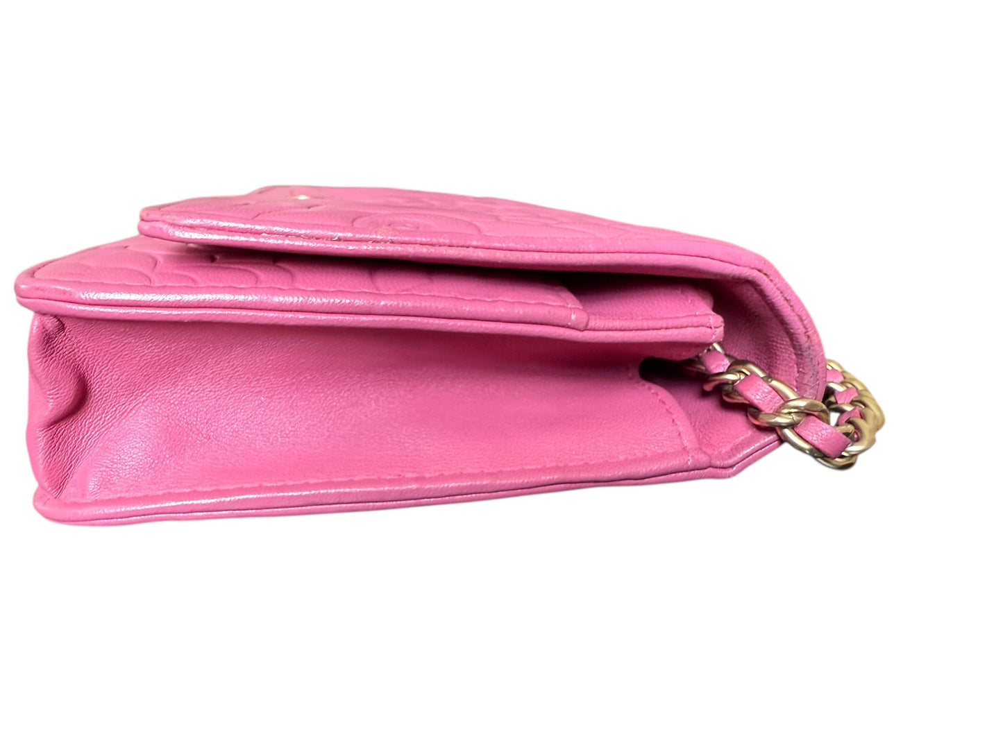 Chanel Camellia Wallet On Chain (WOC) Pink