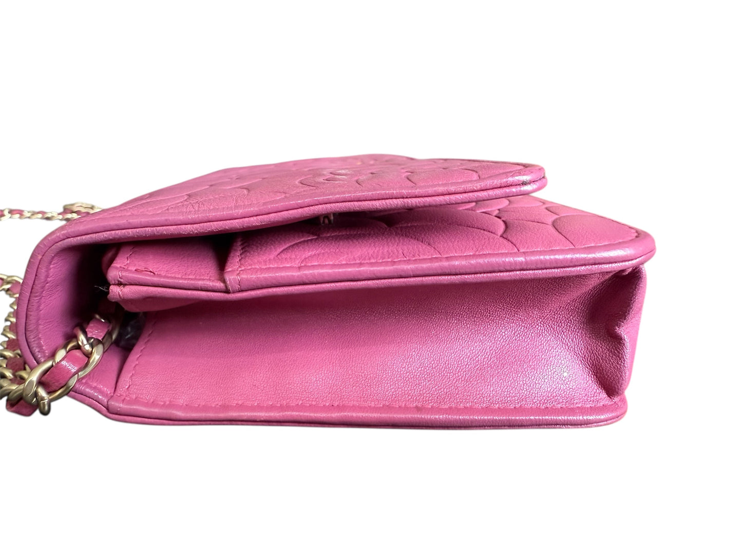 Chanel Camellia Wallet On Chain (WOC) Pink