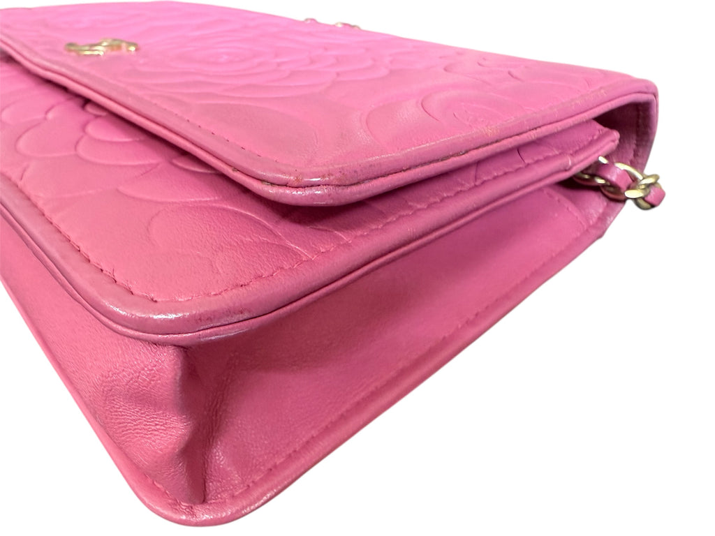 Chanel Camellia Wallet On Chain (WOC) Pink