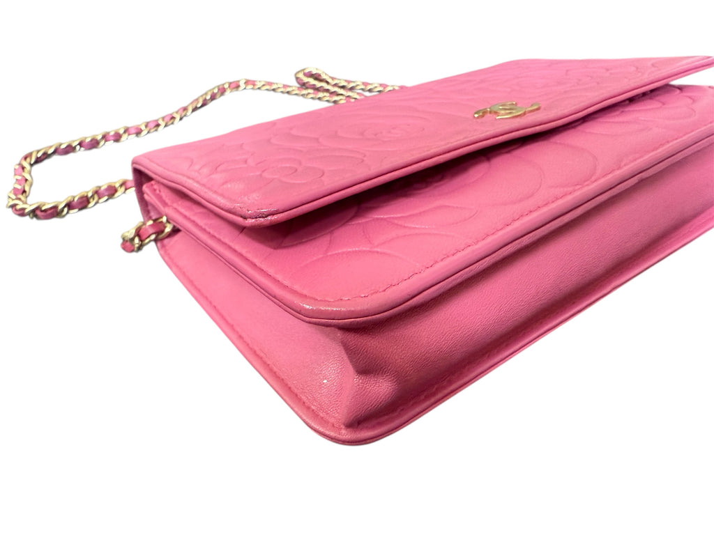 Chanel Camellia Wallet On Chain (WOC) Pink