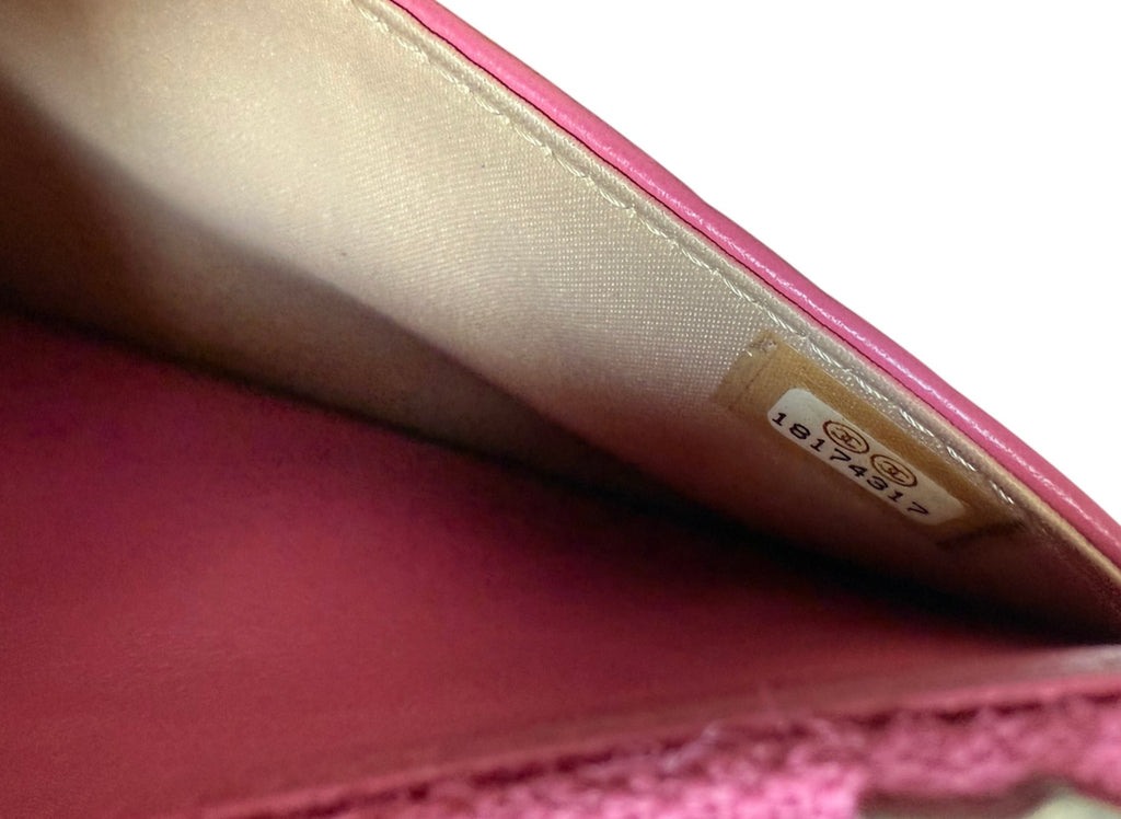 Chanel Camellia Wallet On Chain (WOC) Pink