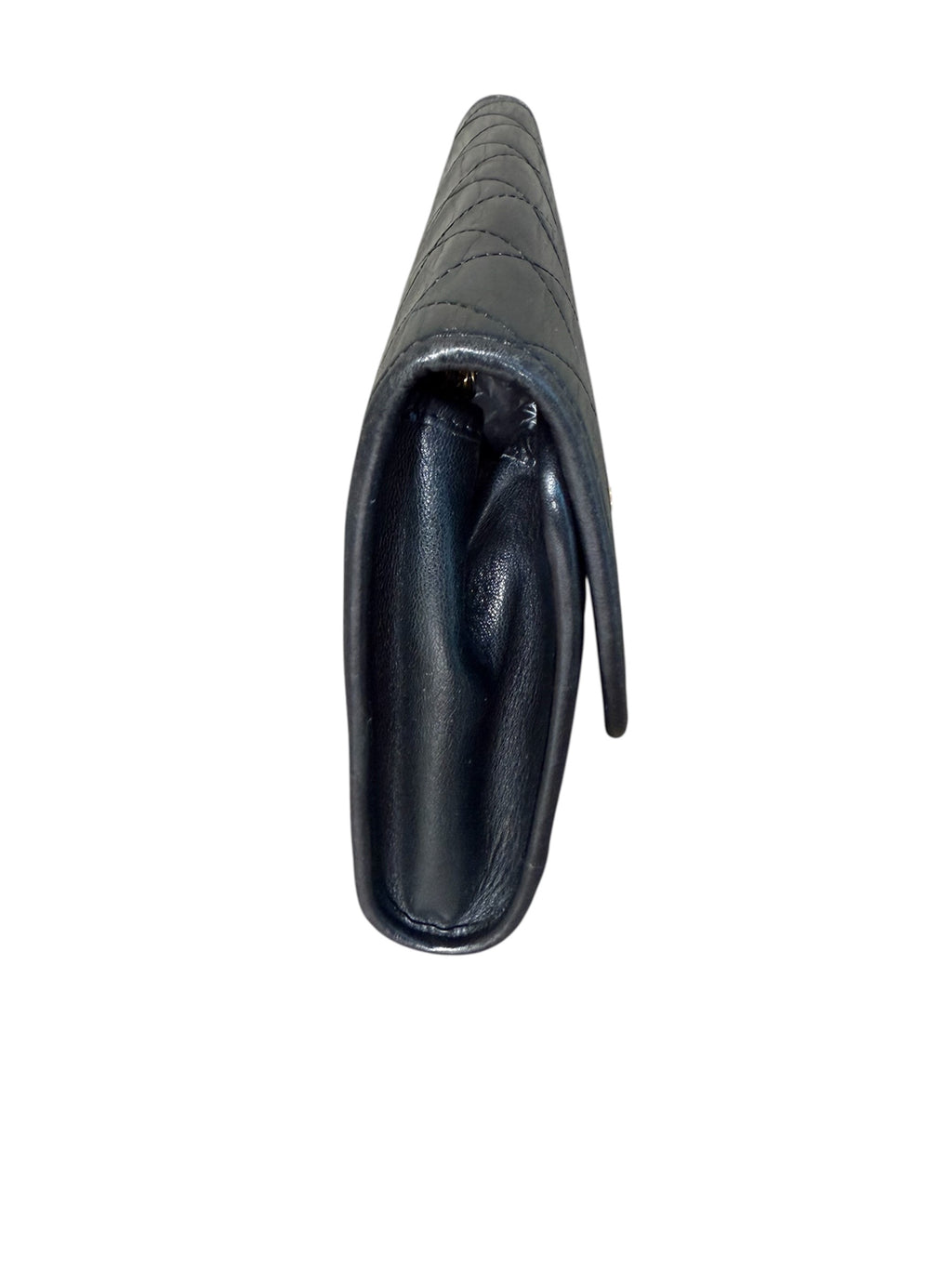 Chanel Vintage CC Mini Pushlock Quilted Lambskin Leather Chain Bag