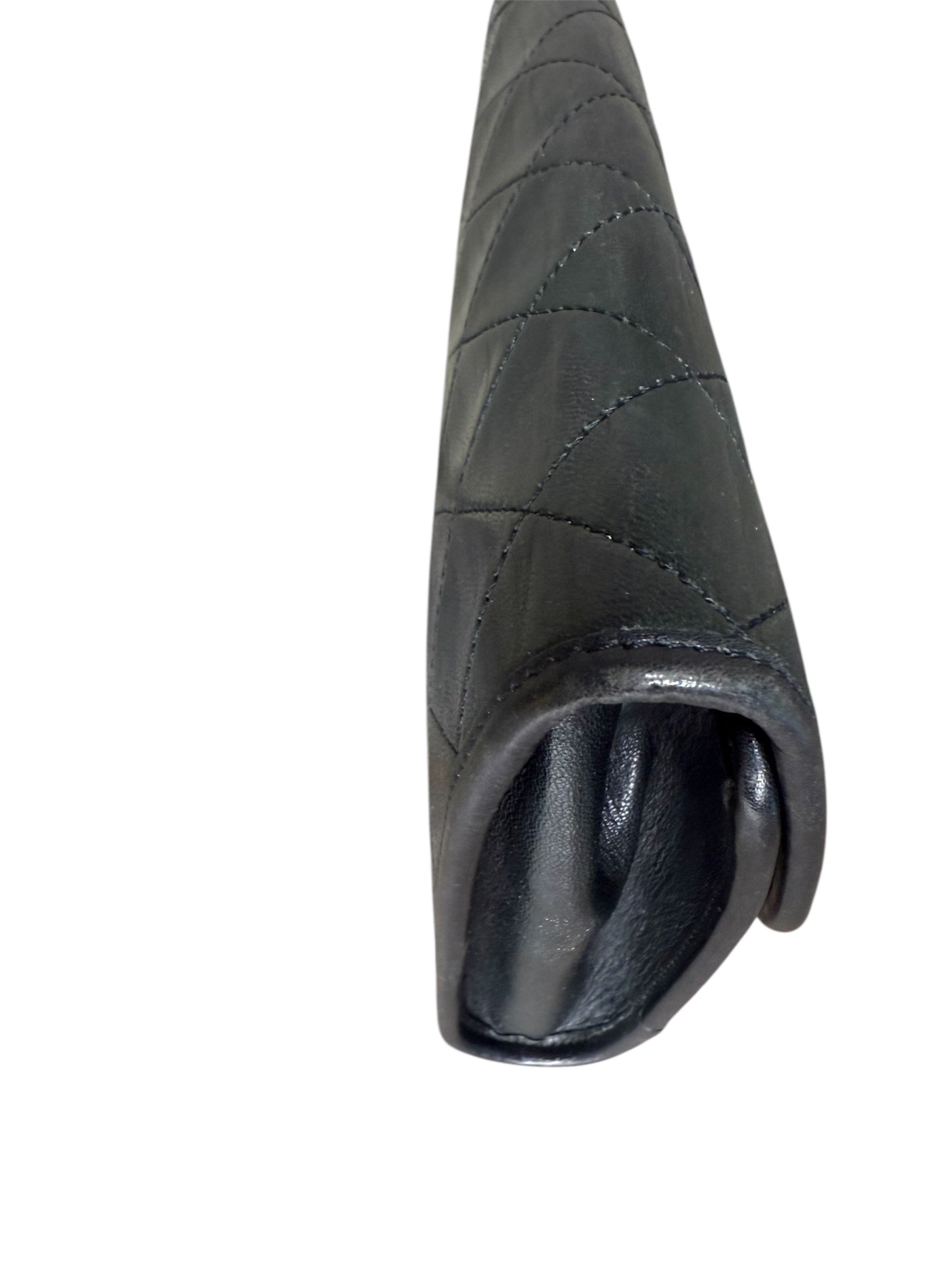 Chanel Vintage CC Mini Pushlock Quilted Lambskin Leather Chain Bag