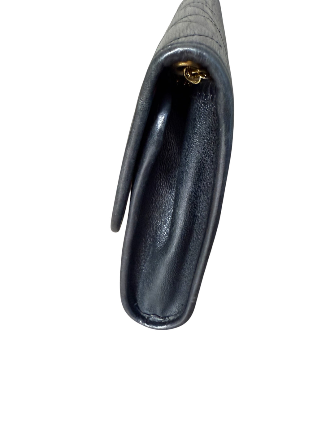 Chanel Vintage CC Mini Pushlock Quilted Lambskin Leather Chain Bag