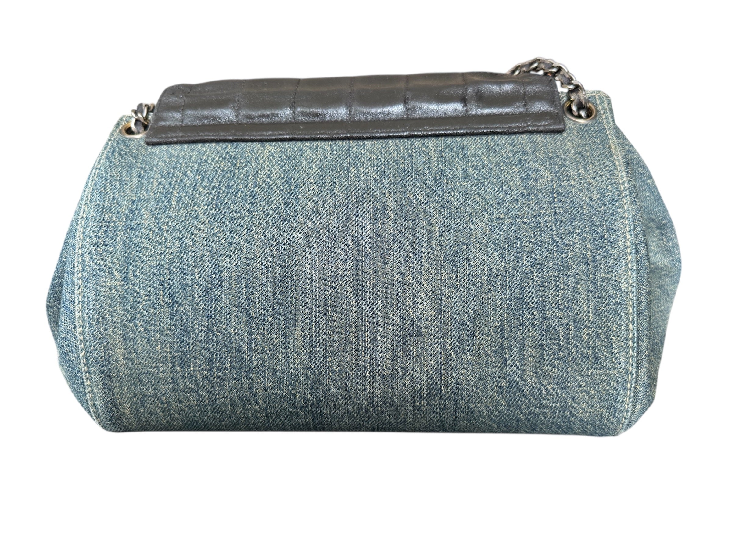 Chanel Chocolate Bar Accordion Denim Bag